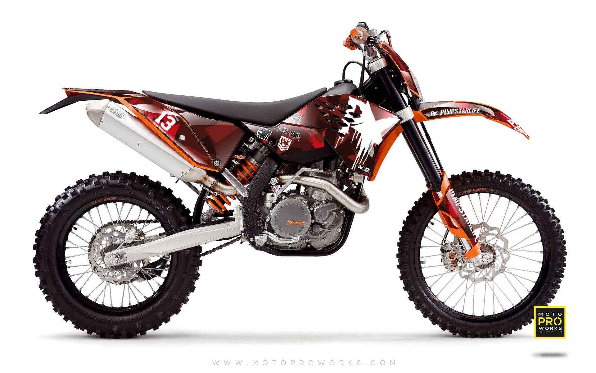 KTM GRAPHIC KIT - "M90" (ruby) - MotoProWorks | Decals and Bike Graphic kit