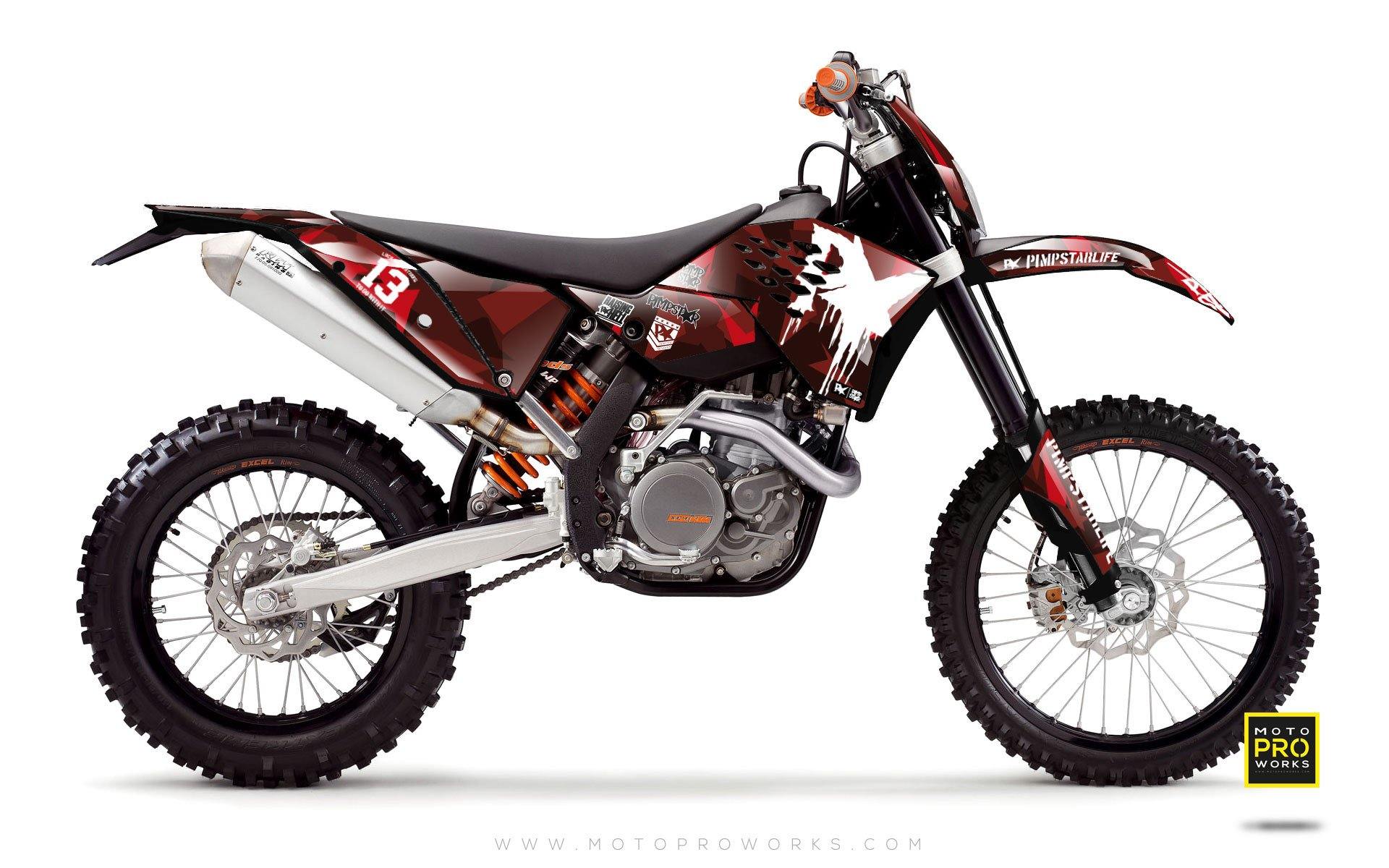 KTM GRAPHIC KIT - "M90" (ruby) - MotoProWorks | Decals and Bike Graphic kit