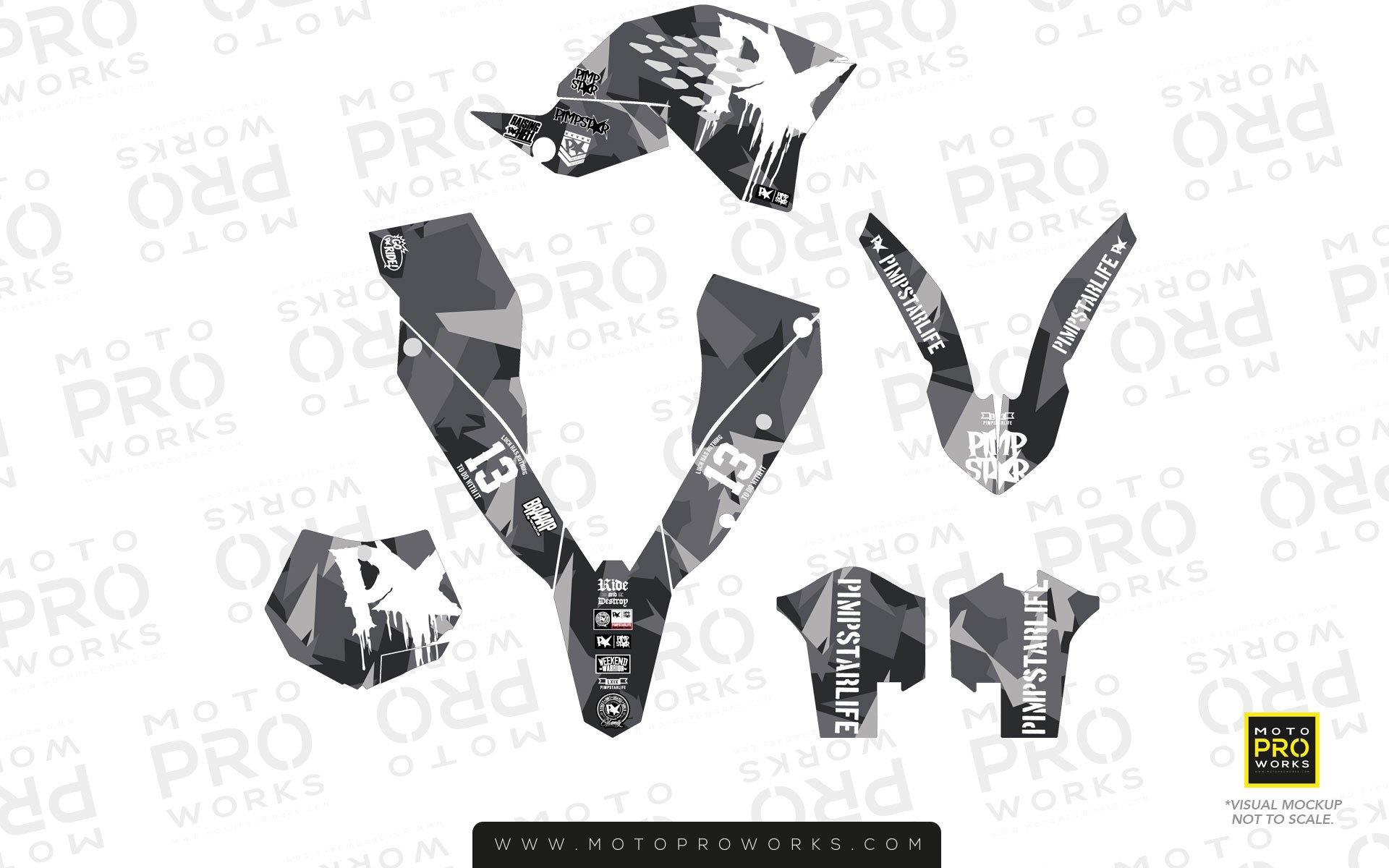KTM GRAPHIC KIT - "M90" (urban) - MotoProWorks | Decals and Bike Graphic kit
