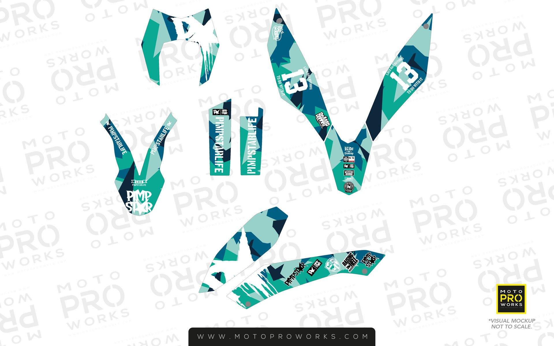 KTM GRAPHIC KIT - "M90" (banger) - MotoProWorks | Decals and Bike Graphic kit