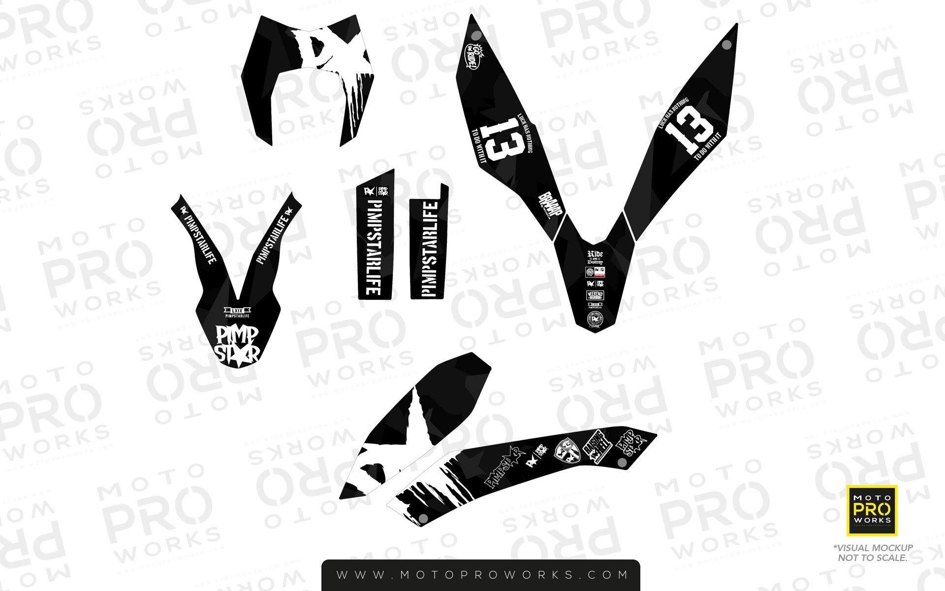 KTM GRAPHIC KIT - "M90" (black) - MotoProWorks | Decals and Bike Graphic kit