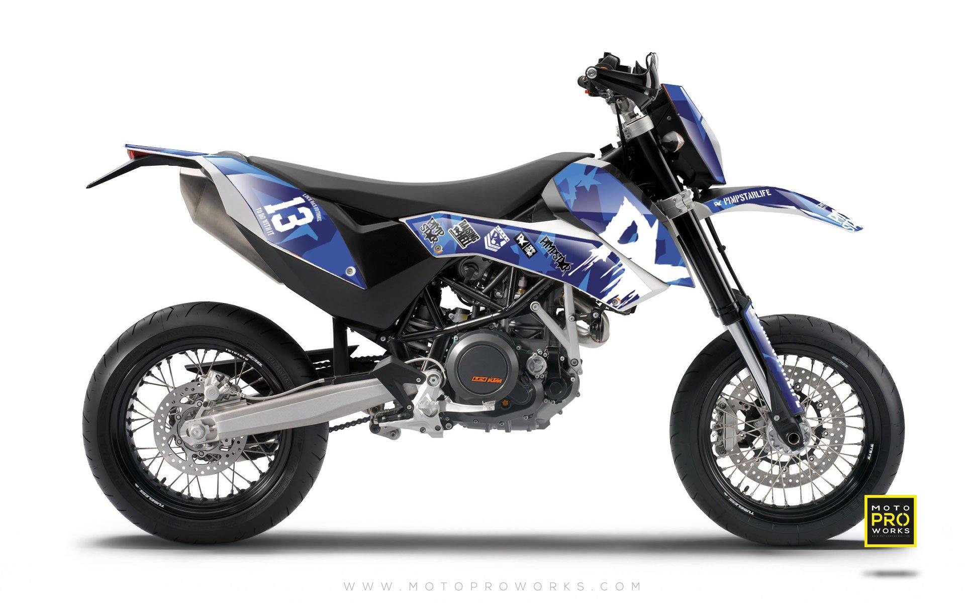 KTM GRAPHIC KIT - "M90" (blue) - MotoProWorks | Decals and Bike Graphic kit