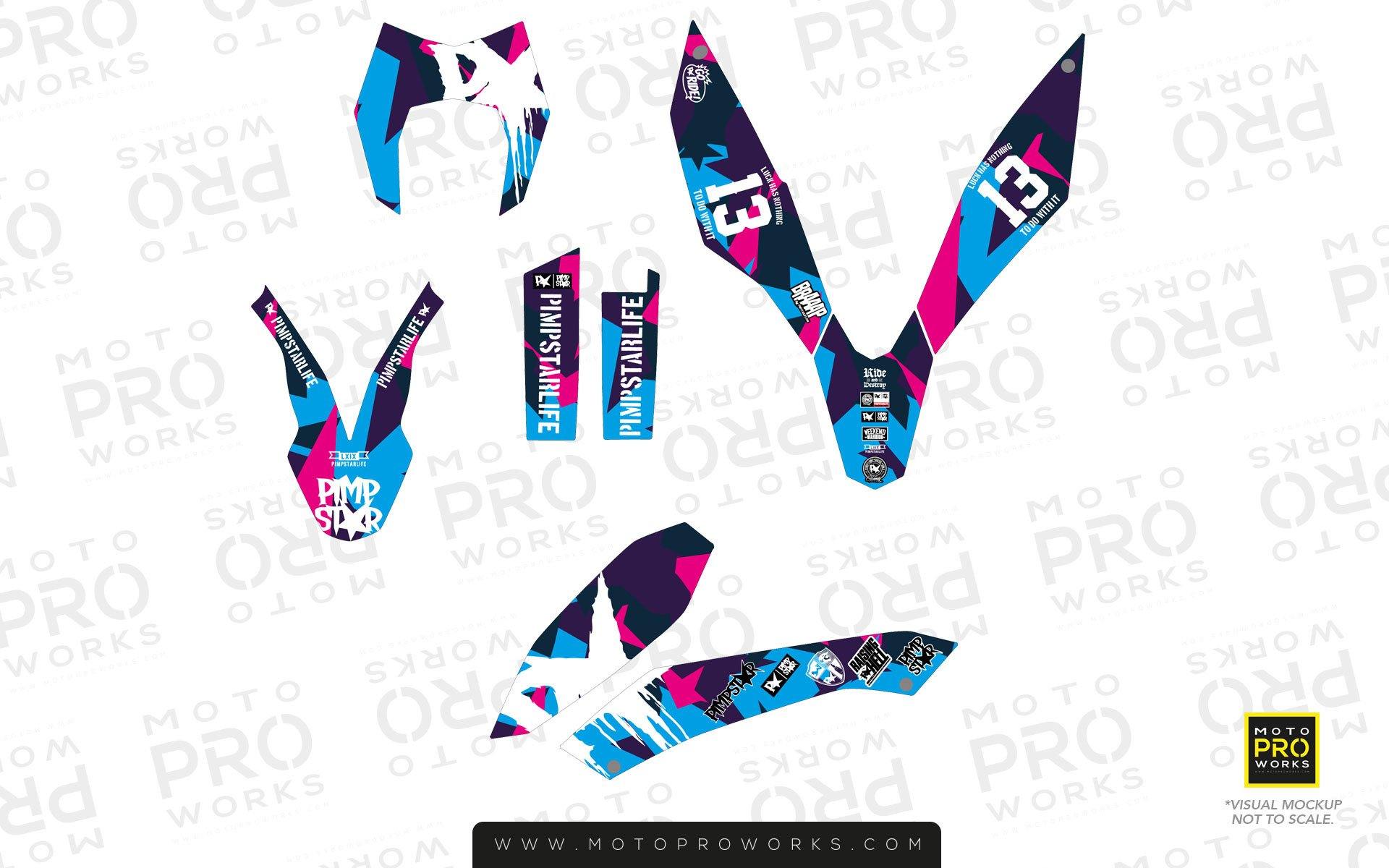 KTM GRAPHIC KIT - "M90" (candy) - MotoProWorks | Decals and Bike Graphic kit
