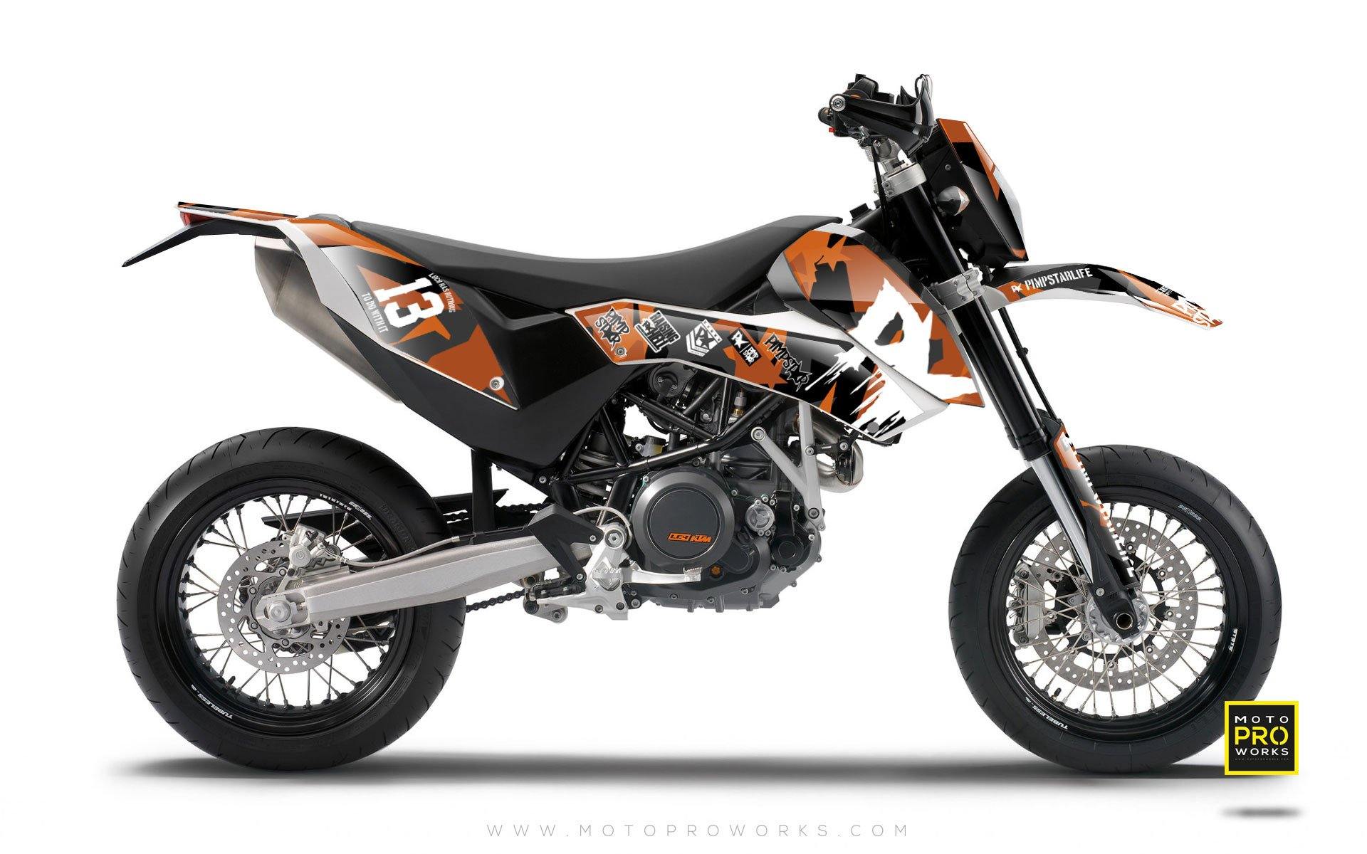 KTM GRAPHIC KIT - "M90" (orange) - MotoProWorks | Decals and Bike Graphic kit