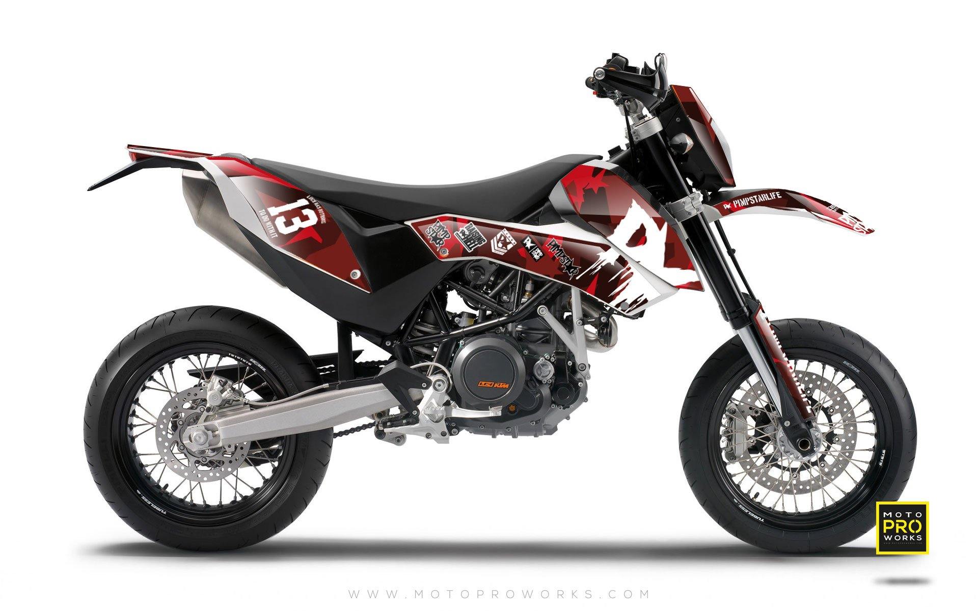 KTM GRAPHIC KIT - "M90" (ruby) - MotoProWorks | Decals and Bike Graphic kit