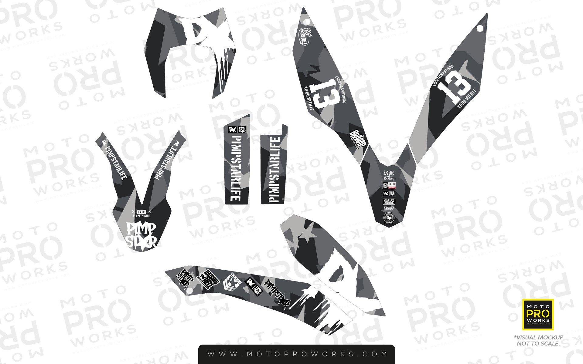 KTM GRAPHIC KIT - "M90" (urban) - MotoProWorks | Decals and Bike Graphic kit