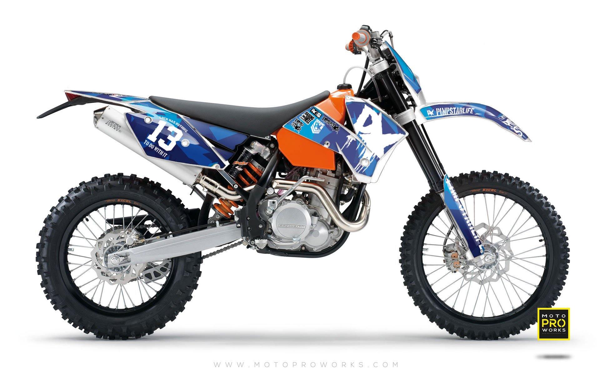 KTM GRAPHIC KIT - "M90" (blue) - MotoProWorks | Decals and Bike Graphic kit