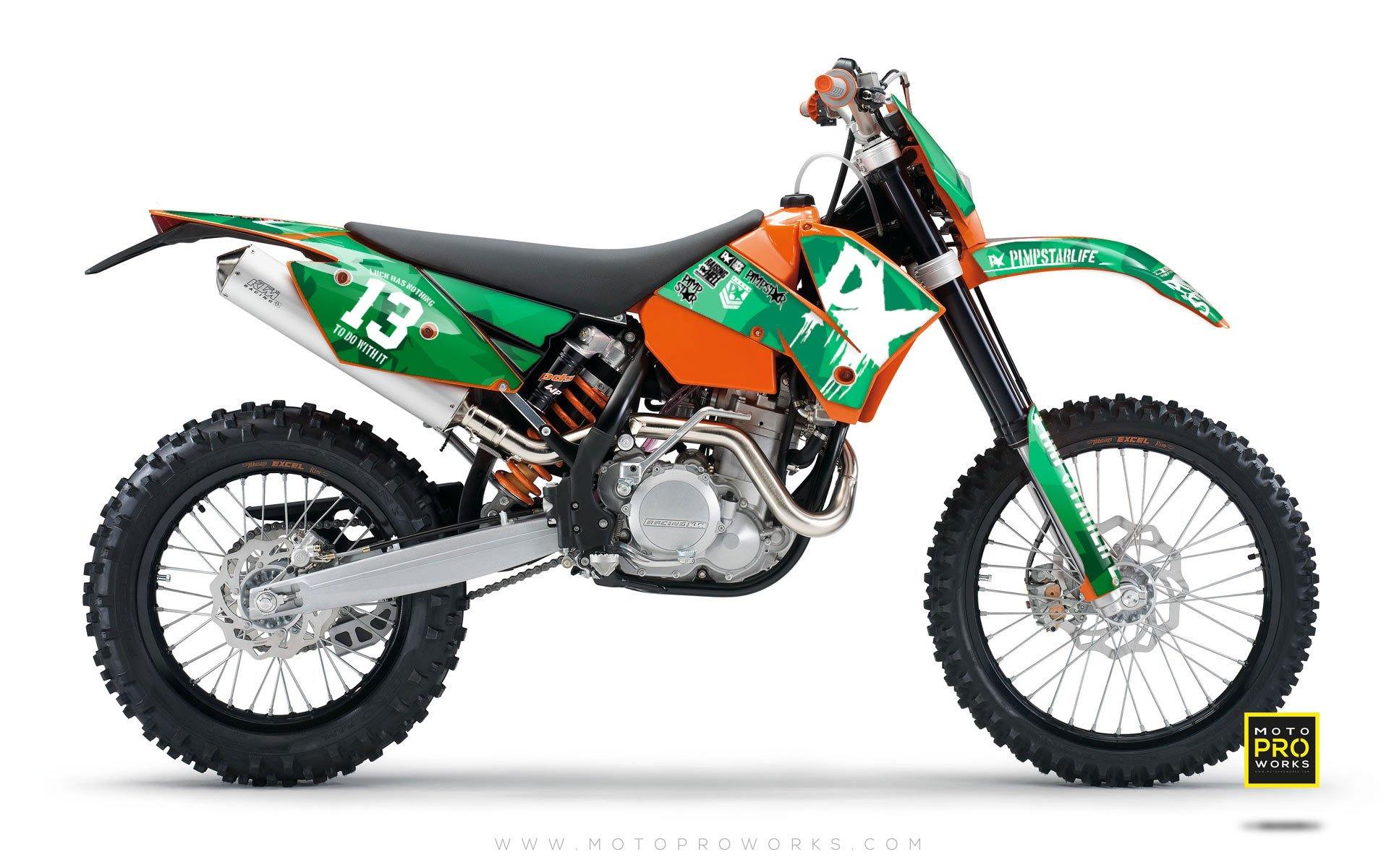 KTM GRAPHIC KIT - "M90" (green) - MotoProWorks | Decals and Bike Graphic kit
