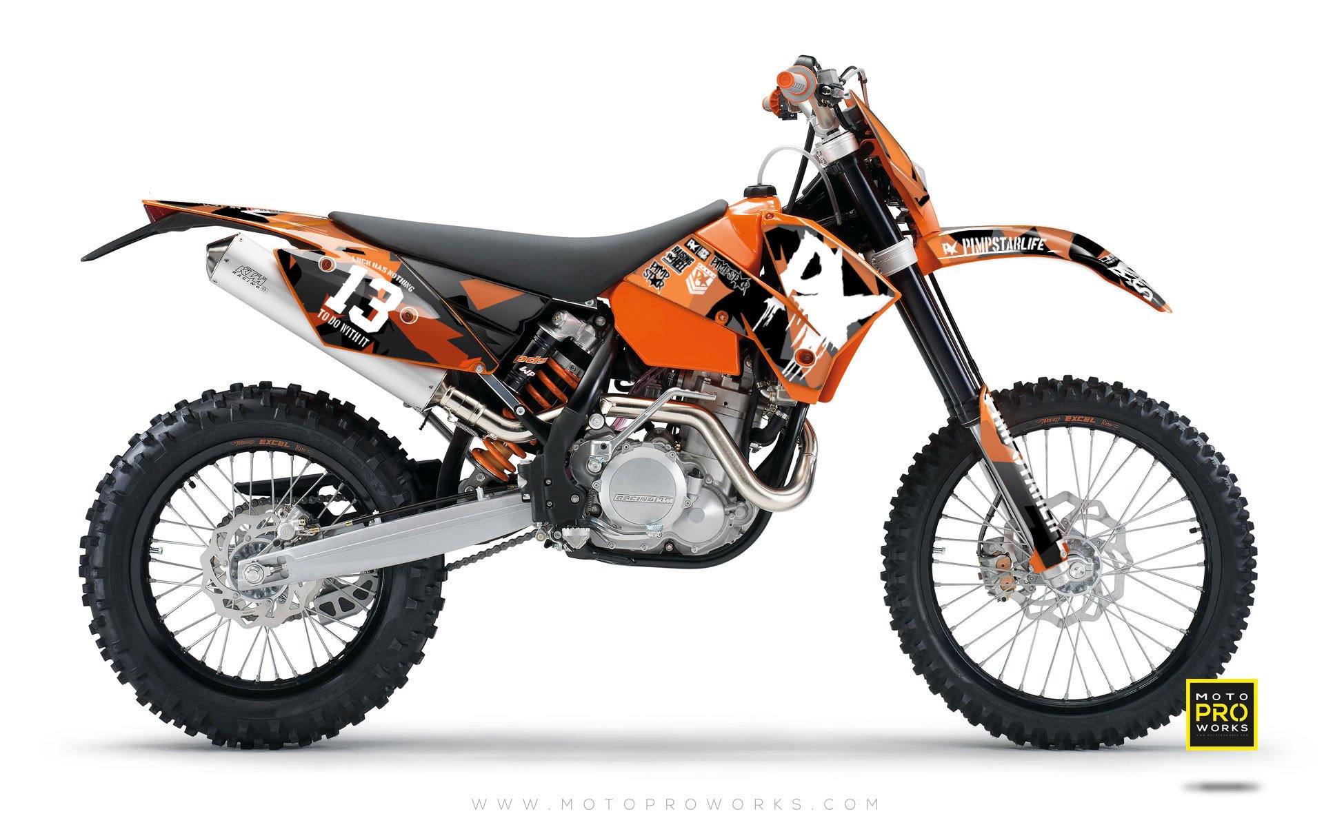 KTM GRAPHIC KIT - "M90" (orange) - MotoProWorks | Decals and Bike Graphic kit