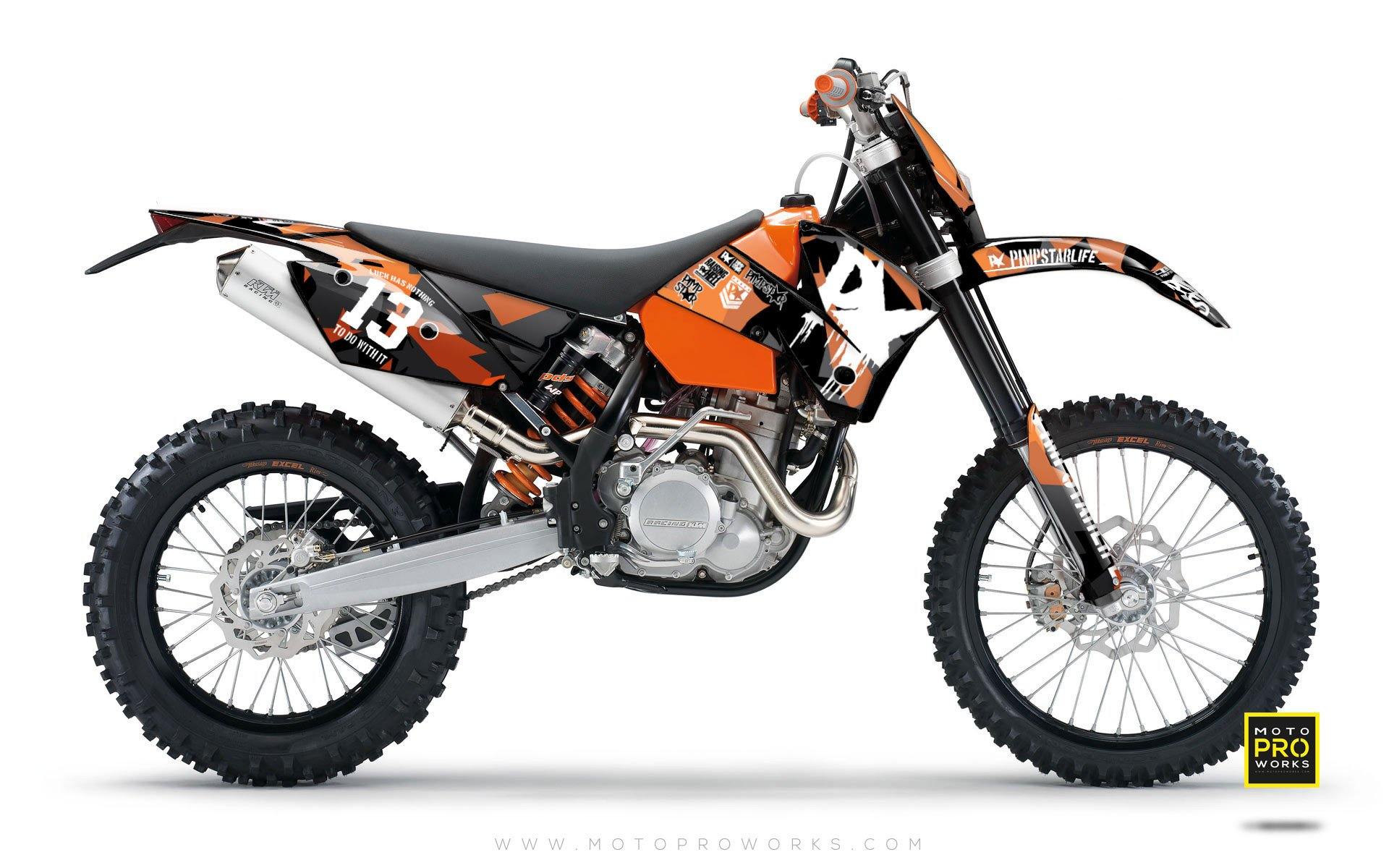 KTM GRAPHIC KIT - "M90" (orange) - MotoProWorks | Decals and Bike Graphic kit