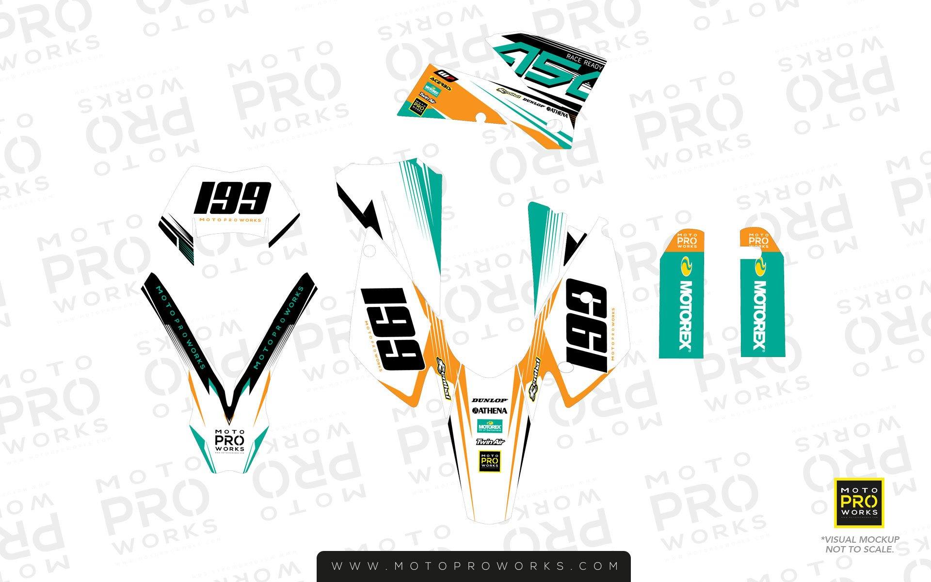 KTM GRAPHIC KIT - "GOFAST" (minty) - MotoProWorks | Decals and Bike Graphic kit