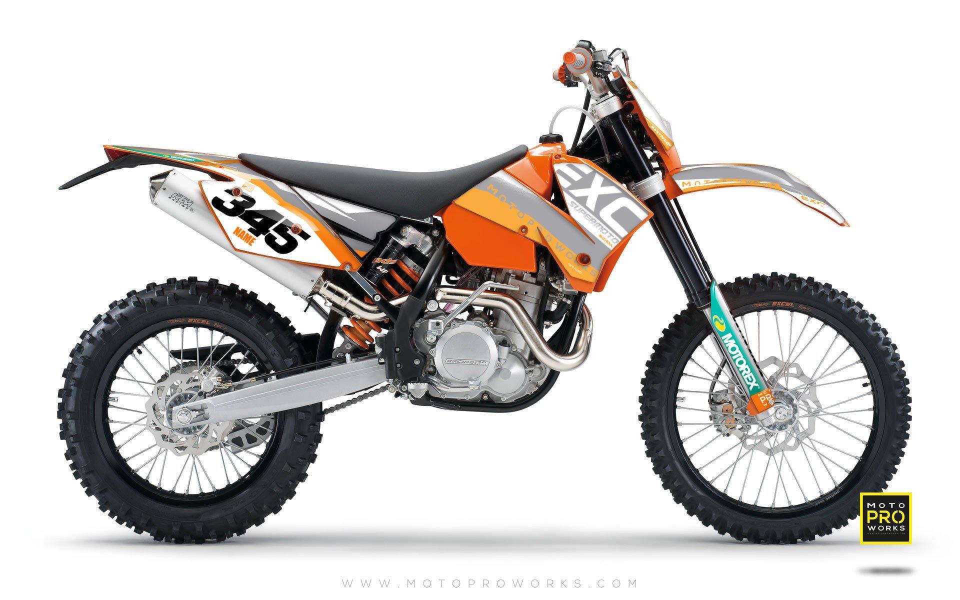 KTM GRAPHIC KIT - "GRADIUS" (grey) - MotoProWorks | Decals and Bike Graphic kit