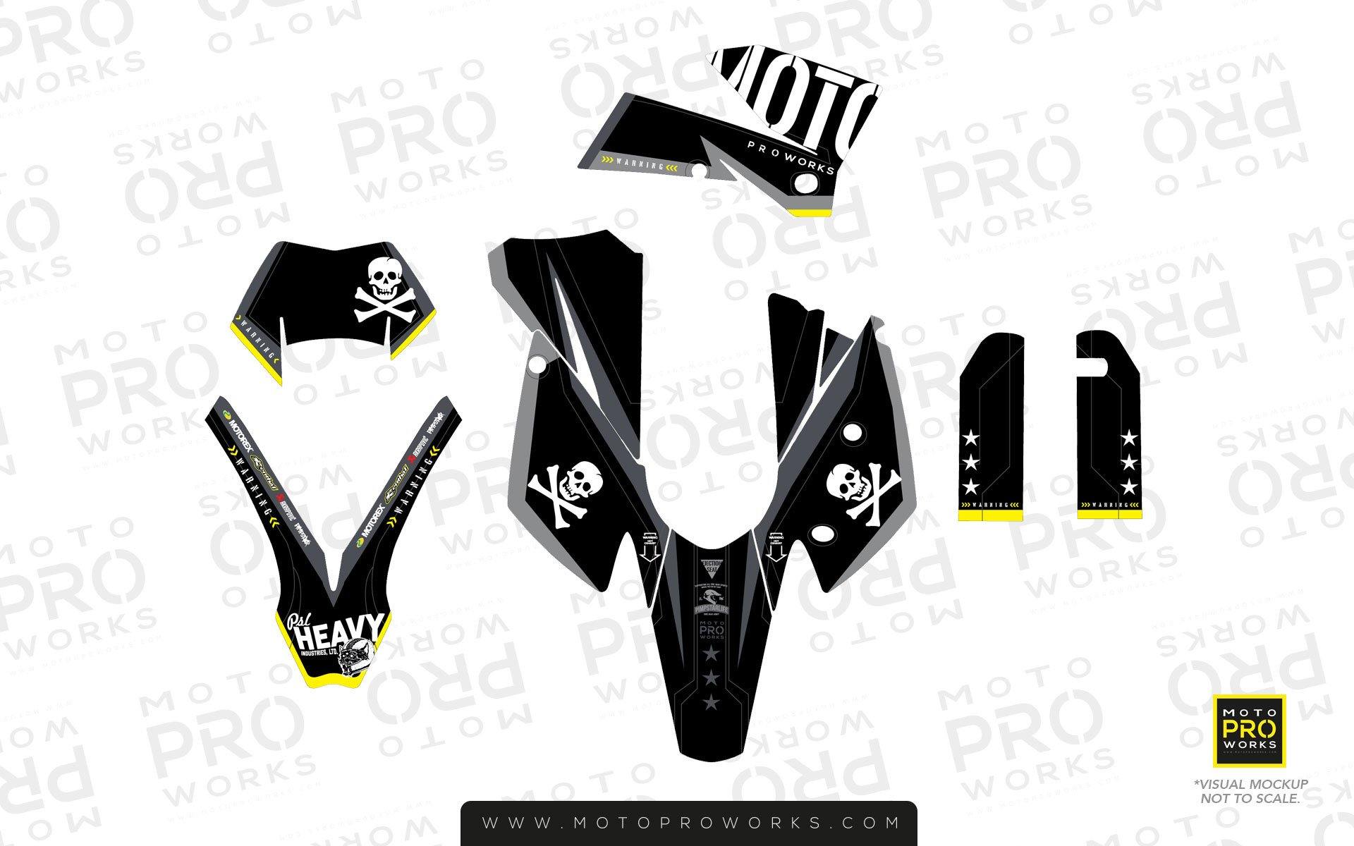 KTM GRAPHIC KIT - "GTECH" (black) - MotoProWorks | Decals and Bike Graphic kit