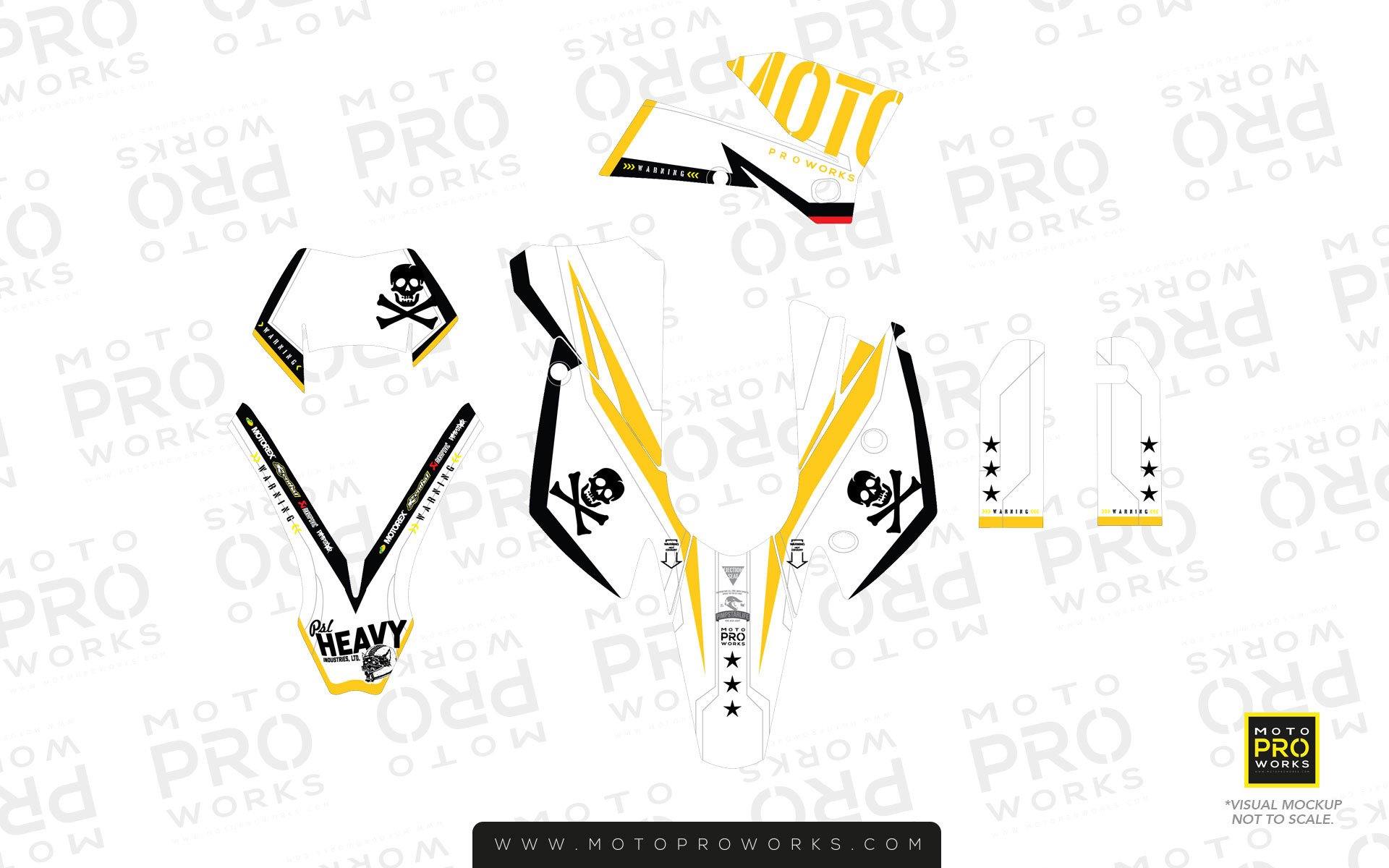 KTM GRAPHIC KIT - "GTECH" (white) - MotoProWorks | Decals and Bike Graphic kit