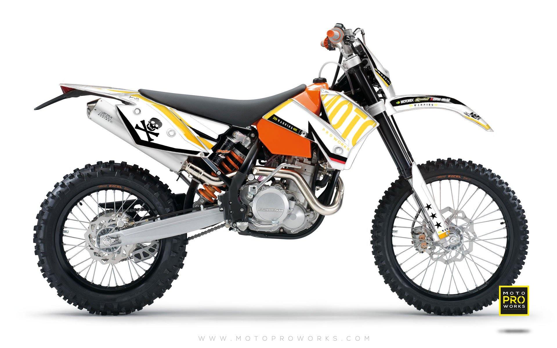 KTM GRAPHIC KIT - "GTECH" (white) - MotoProWorks | Decals and Bike Graphic kit