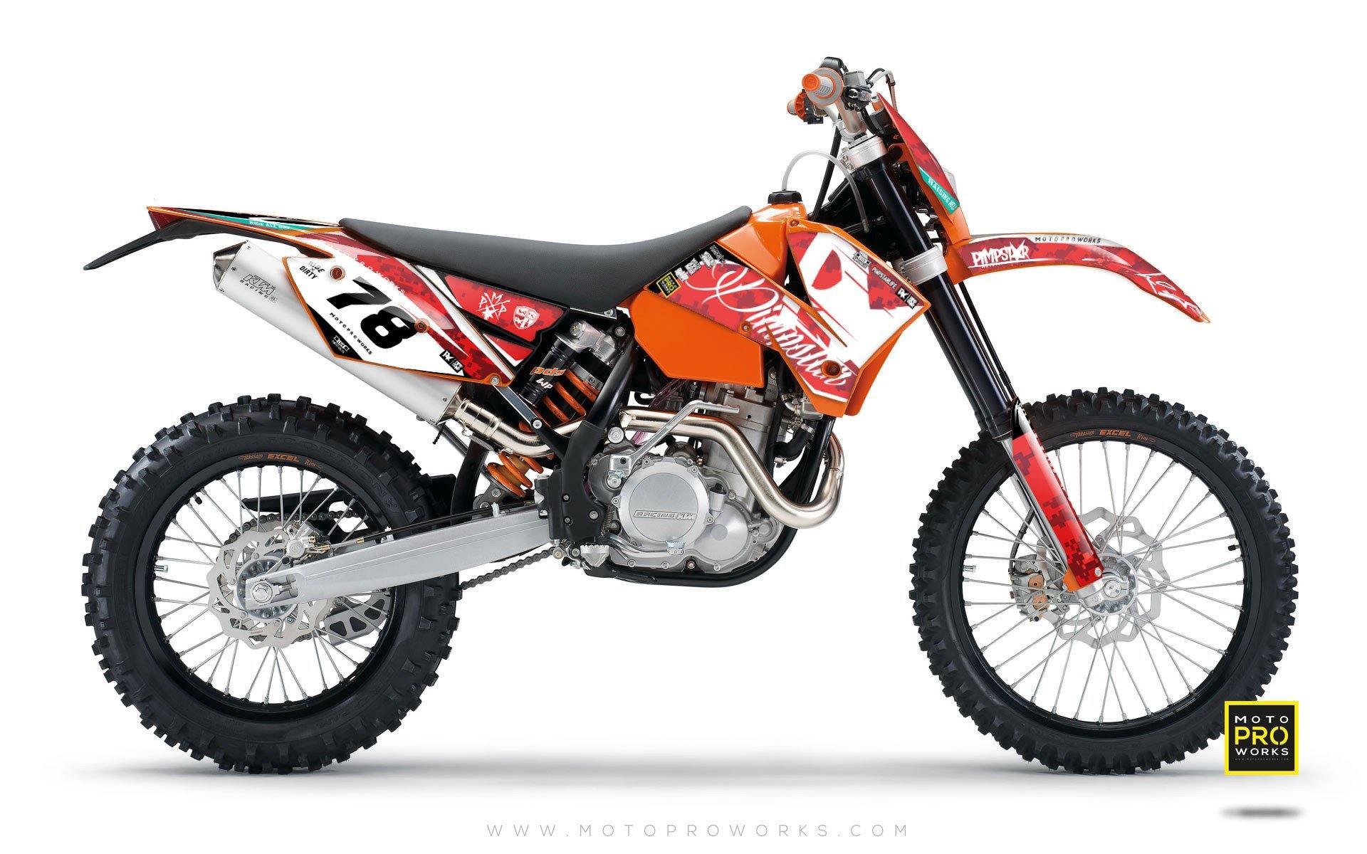 KTM GRAPHIC KIT - "MARPAT" (red) - MotoProWorks | Decals and Bike Graphic kit