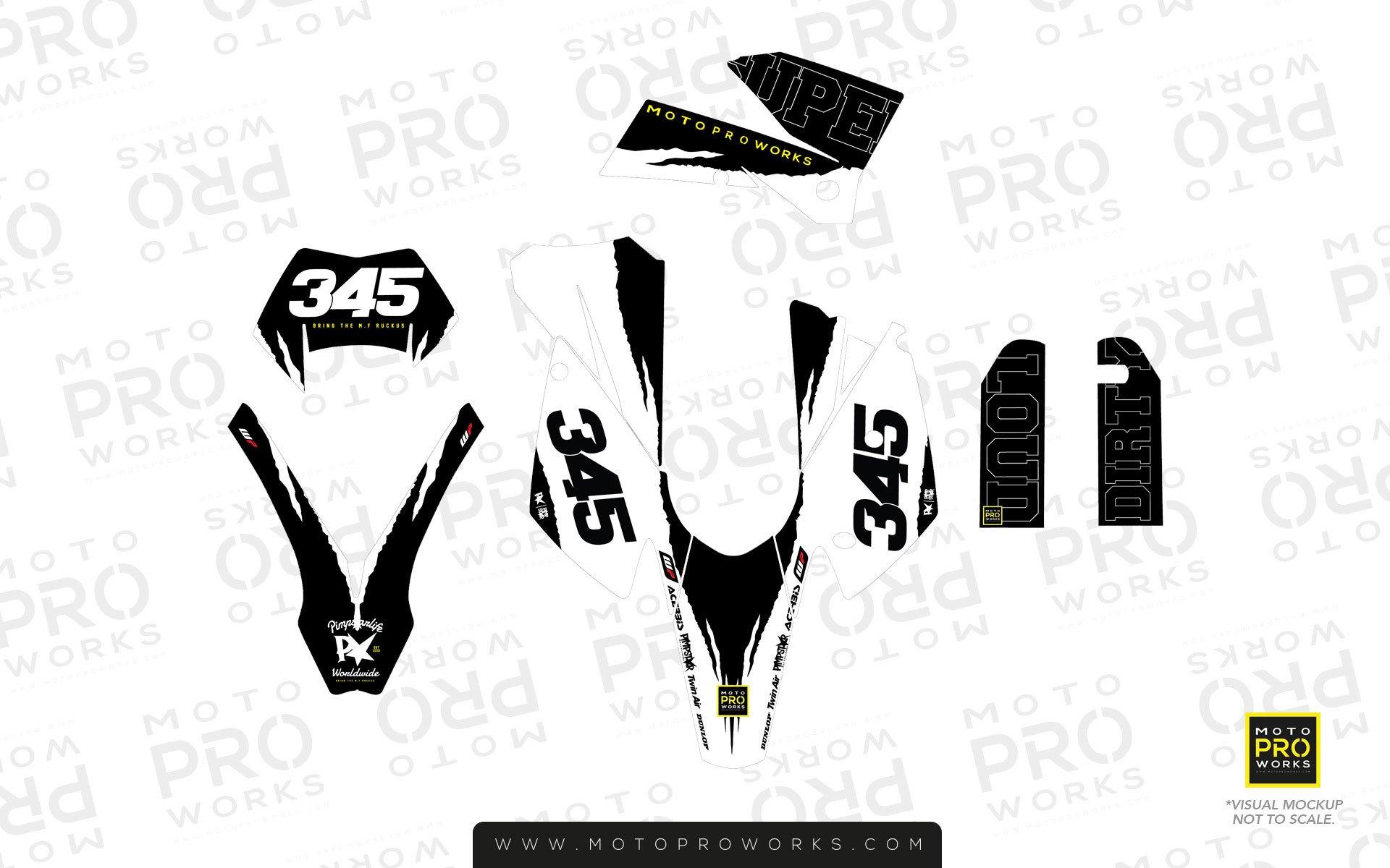 KTM GRAPHIC KIT - "SCRATCHY" - MotoProWorks | Decals and Bike Graphic kit
