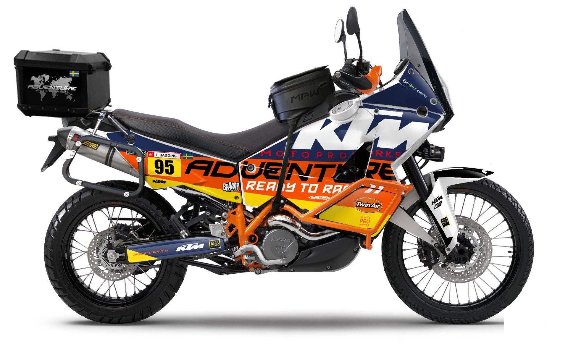 KTM Adventure GRAPHIC KIT - "WAYPOINTER" (dawn) - MotoProWorks | Decals and Bike Graphic kit