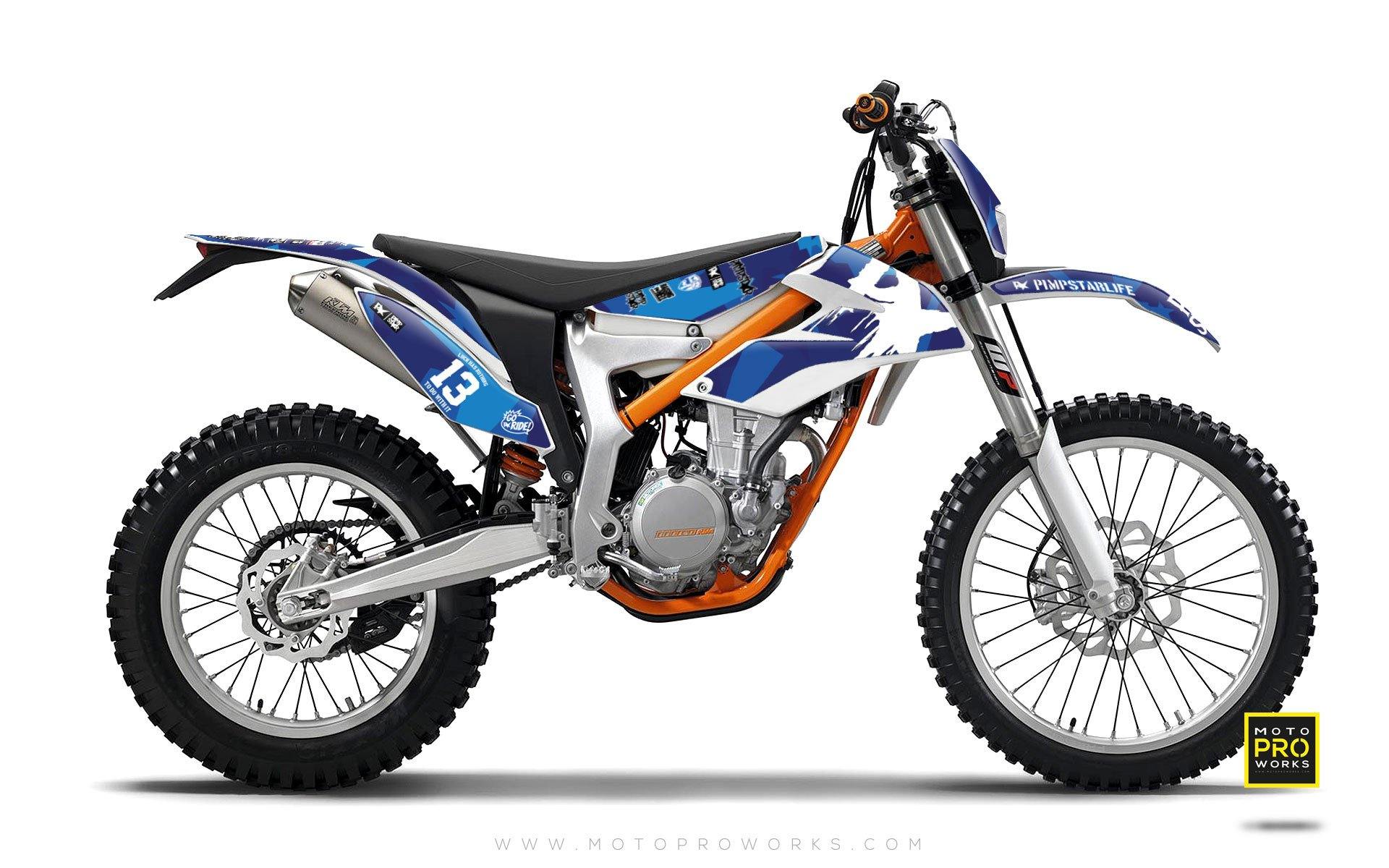 KTM GRAPHIC KIT - "M90" (blue) - MotoProWorks | Decals and Bike Graphic kit