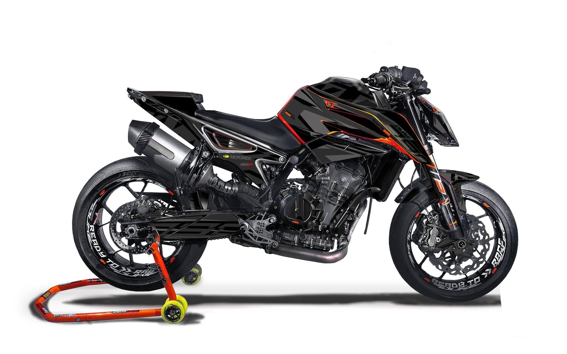KTM 790/890 Duke GRAPHICS - "Legacy" (Black) - MotoProWorks