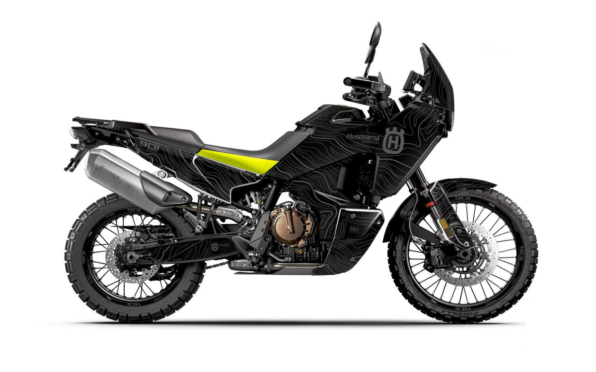 HUSQVARNA Norden 901 GRAPHICS - "Topography" (Black) - MotoProWorks