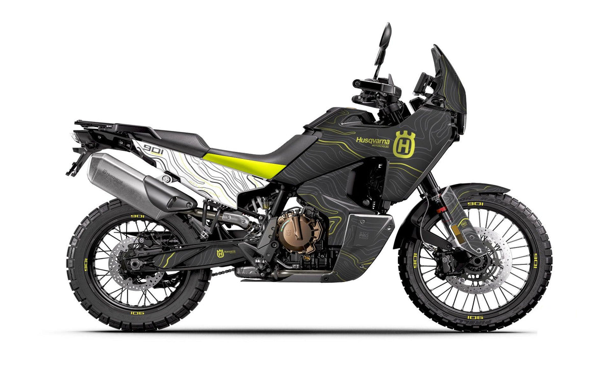 HUSQVARNA Norden 901 GRAPHICS - "Topography" (Grey/White) - MotoProWorks