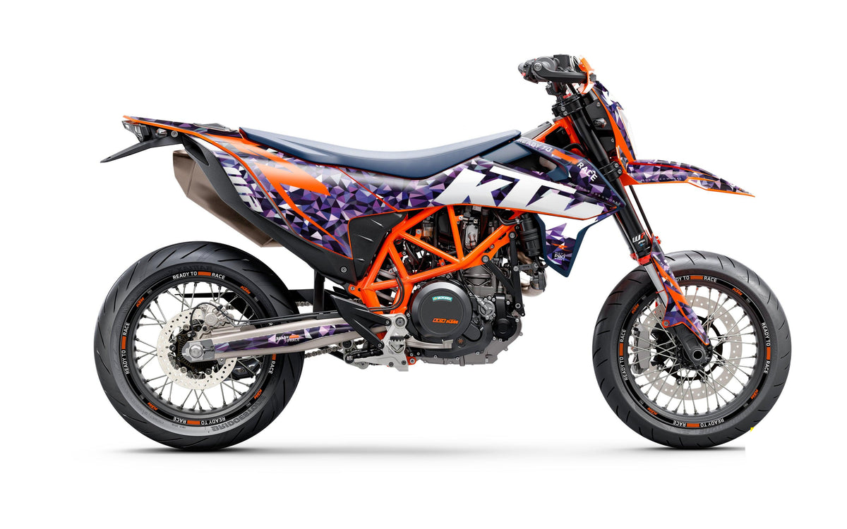 KTM GRAPHICS - 690 SMC-R "Polyatomic" (Purple) - MotoProWorks