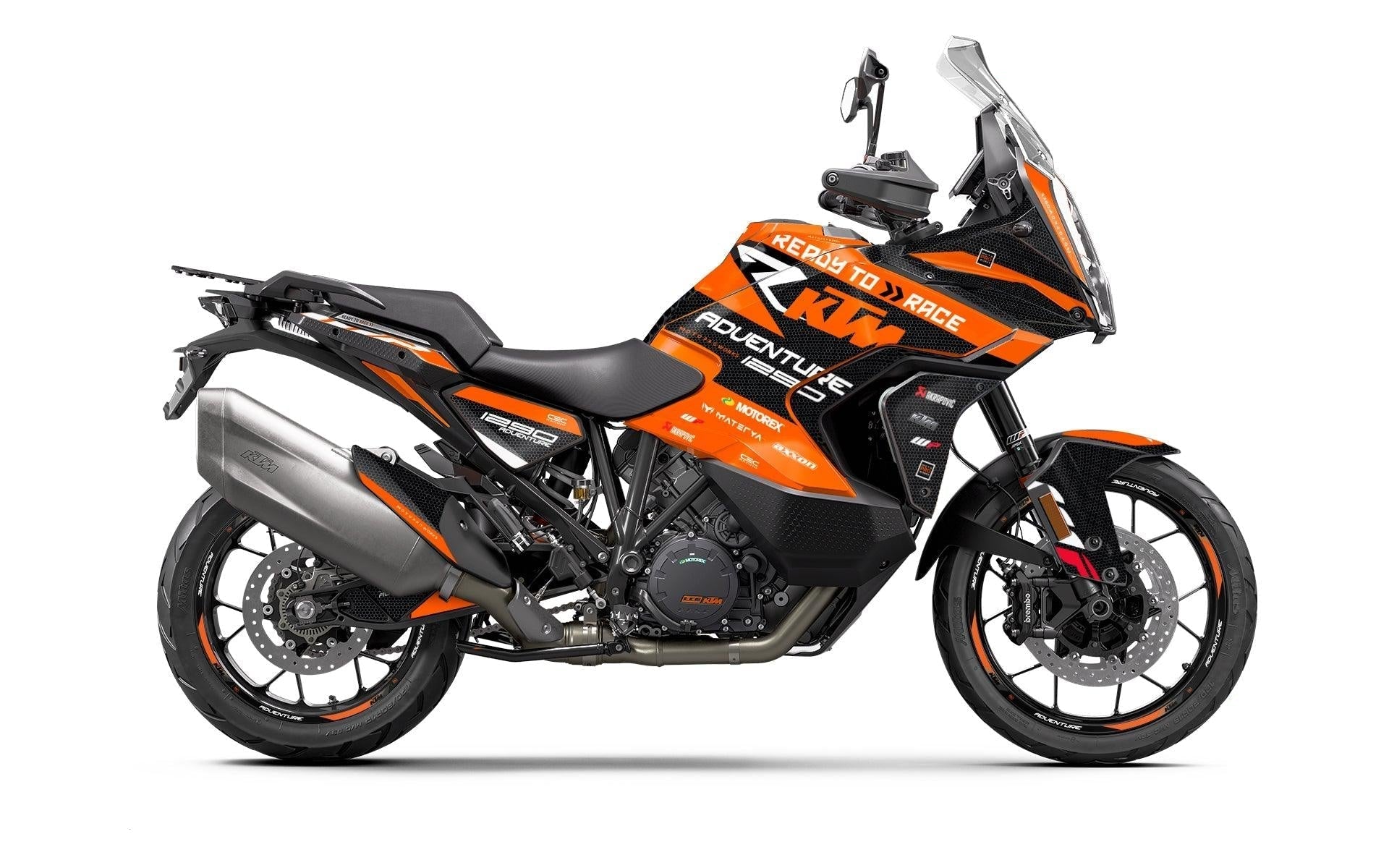 KTM 1290 Super Adventure GRAPHICS - "RR-Tech" (Orange) - MotoProWorks