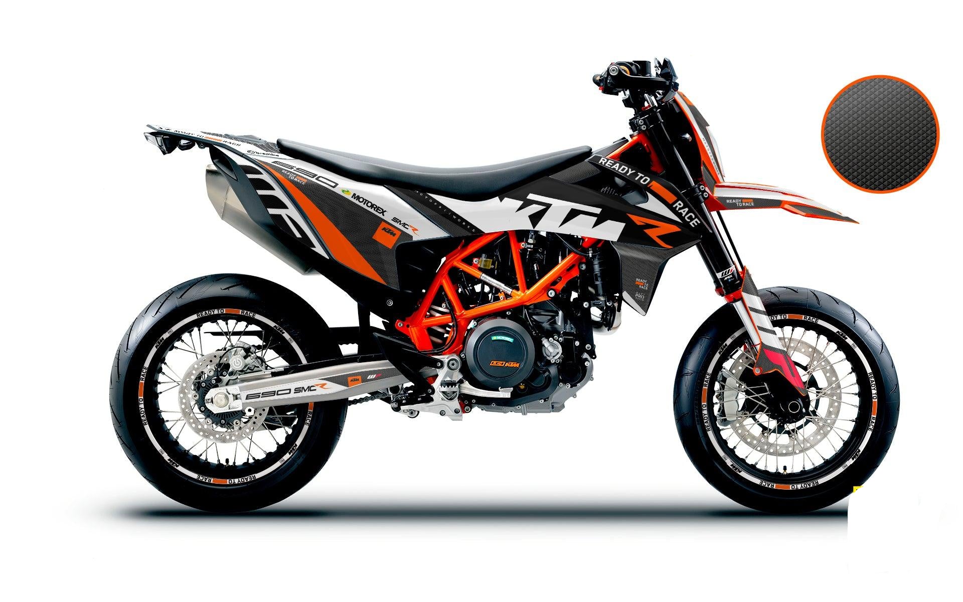 KTM GRAPHICS - 690 SMC-R "RR Tech 2.0.2.2" (White) - MotoProWorks