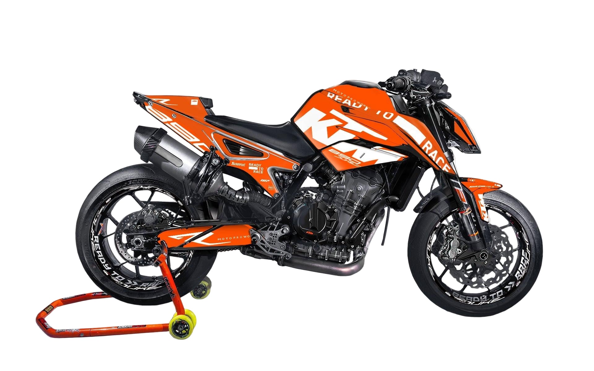 KTM 790/890 Duke GRAPHICS - "Sector" (Orange) - MotoProWorks