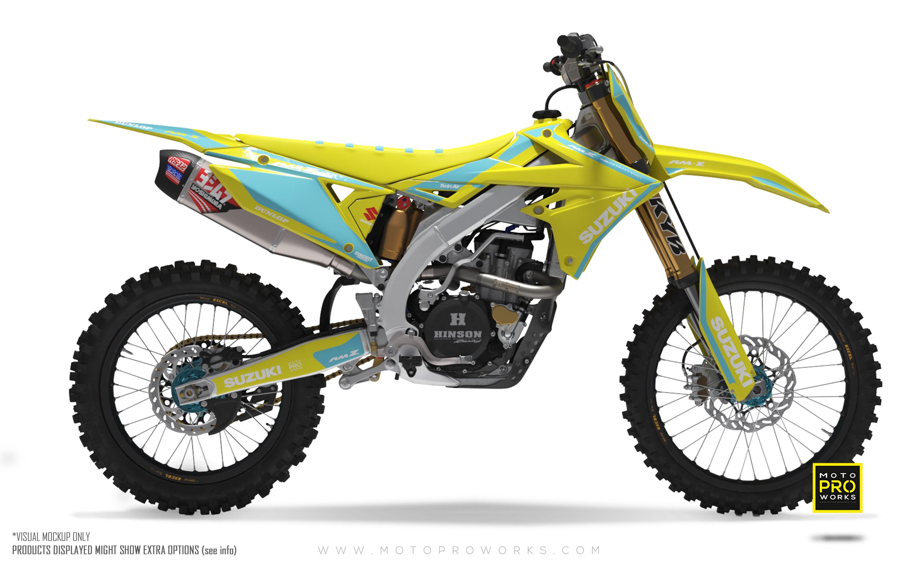 Suzuki GRAPHICS - "Trail" yellow - MotoProWorks