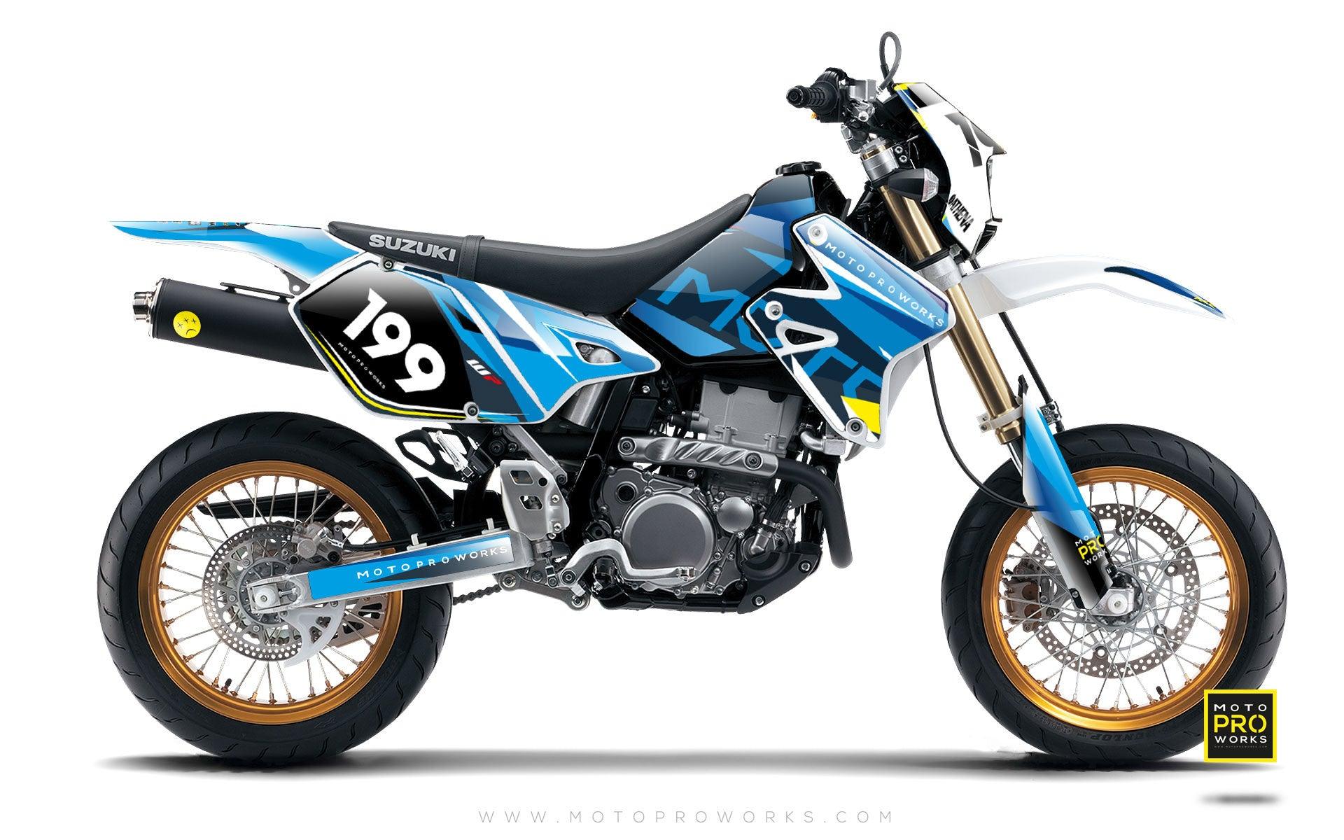 Suzuki GRAPHIC KIT - "TECH9" (pacific) - MotoProWorks | Decals and Bike Graphic kit