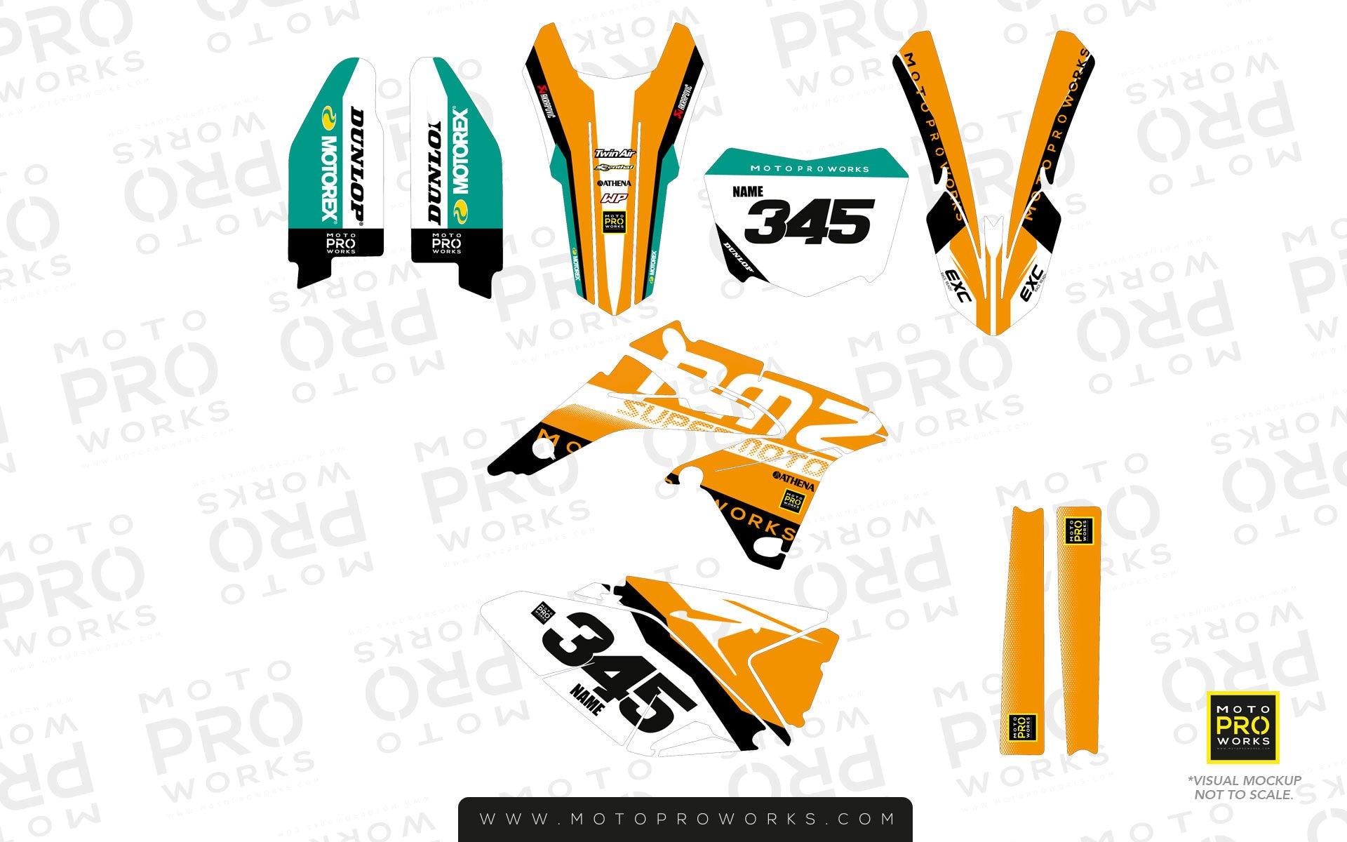 Suzuki GRAPHIC KIT - "GOFAST" (orange) - MotoProWorks | Decals and Bike Graphic kit