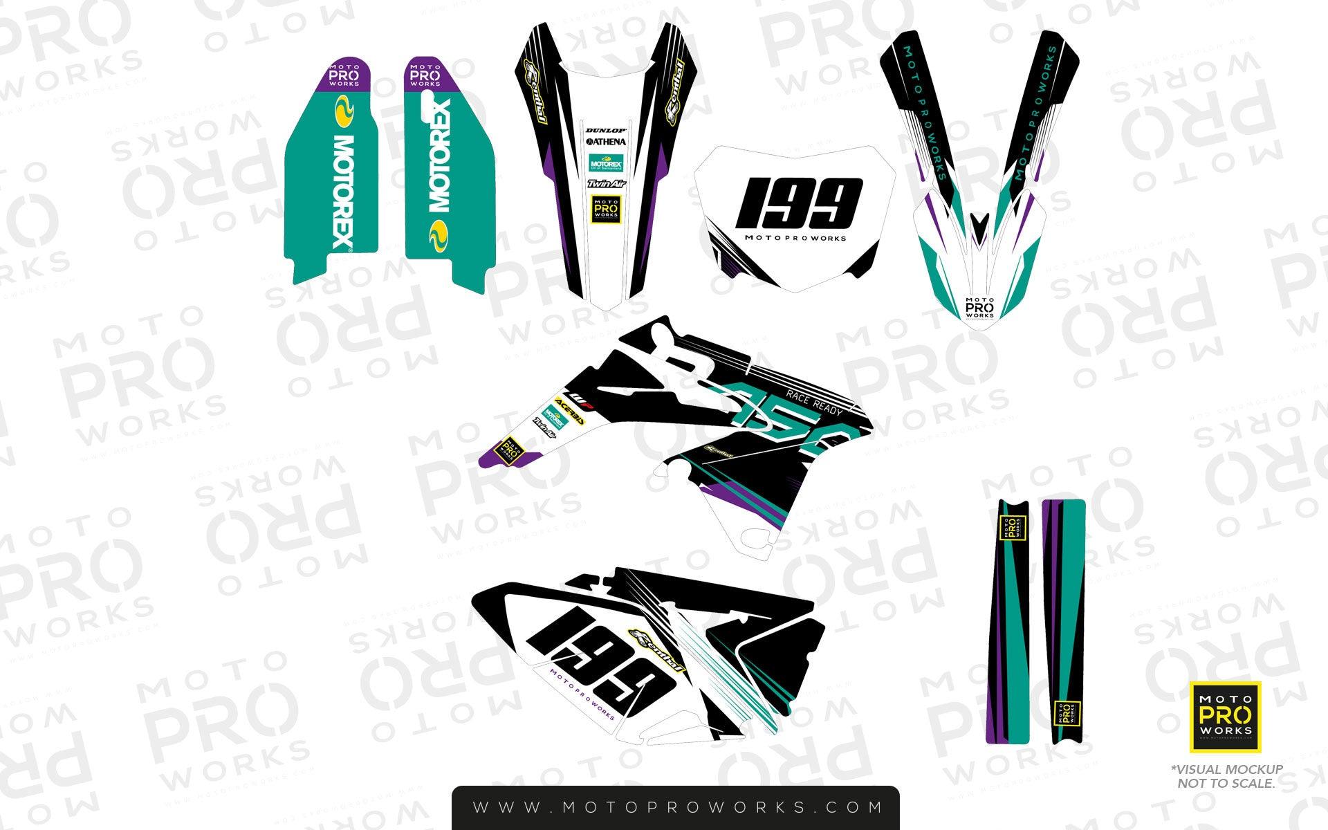 Suzuki GRAPHIC KIT - "GOFAST" (salmiak) - MotoProWorks | Decals and Bike Graphic kit