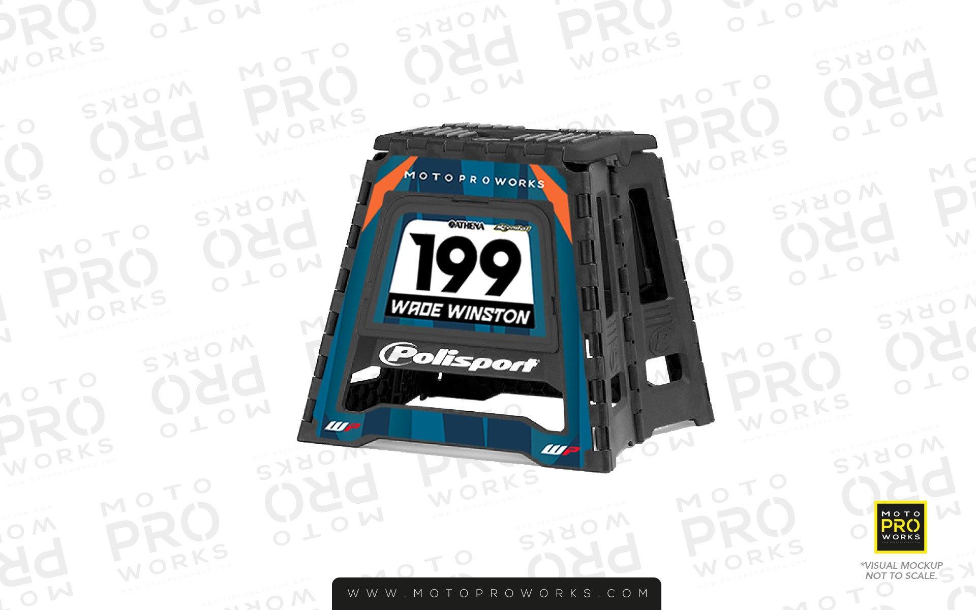 Bike Stand Graphics - Polisport - Tech9 (Hydro) - MotoProWorks | Decals and Bike Graphic kit