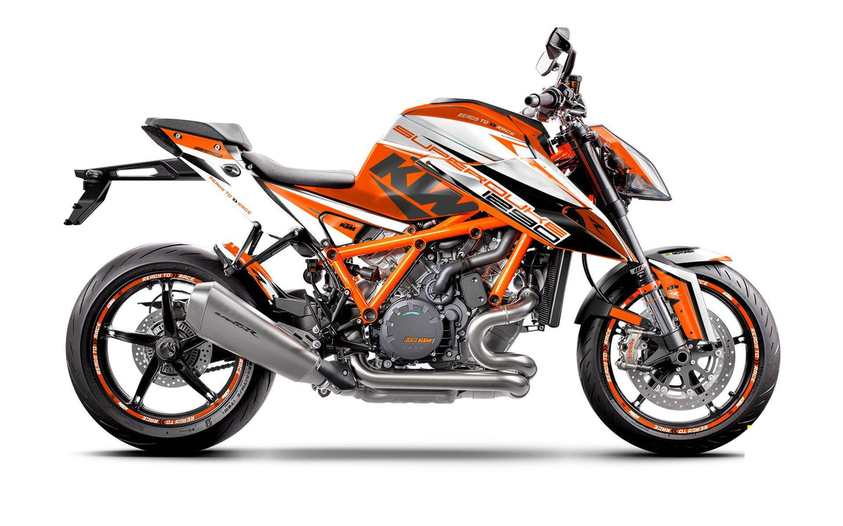 KTM 1290 Super Duke R 2020-2023 - "Torque" (White/Orange) - MotoProWorks