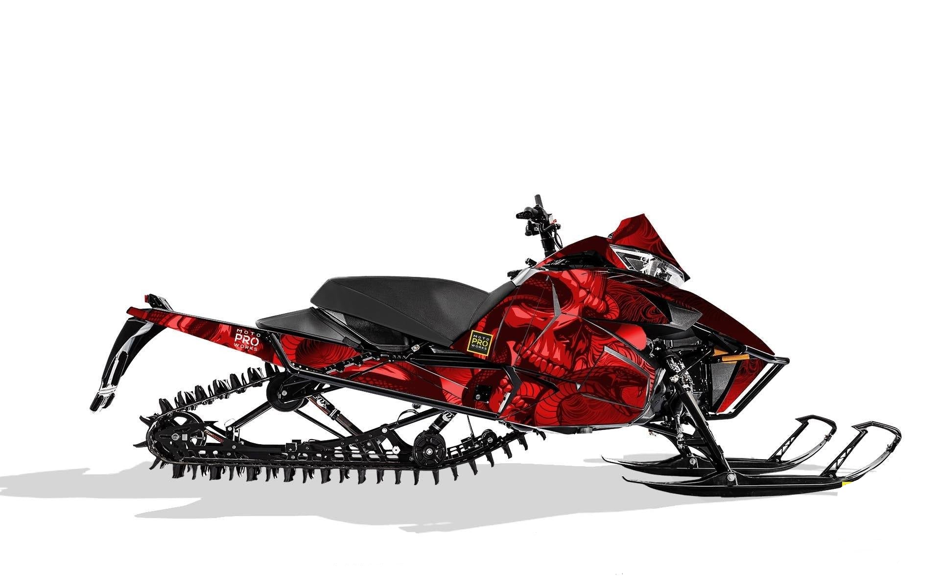 Arctic Cat Graphics - "Ssskully" (red) - MotoProWorks | Decals and Bike Graphic kit