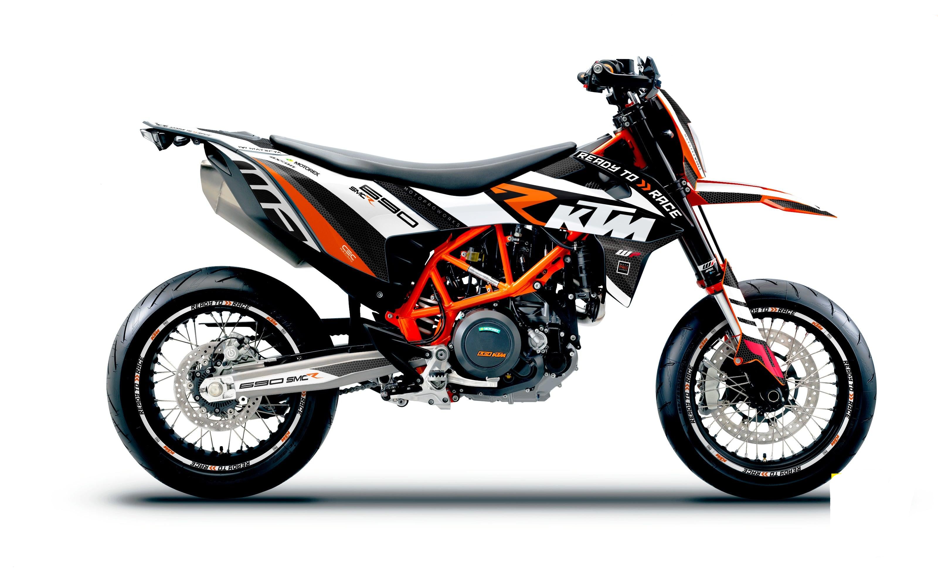 KTM GRAPHICS - 690 SMC-R "RR-Tech" (White) - MotoProWorks