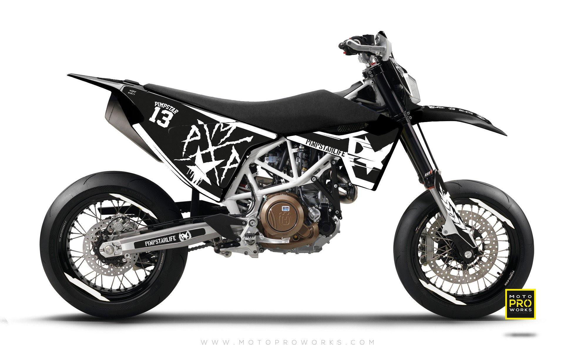 Husqvarna GRAPHIC KIT - "BATTLESCAR" (light) - MotoProWorks | Decals and Bike Graphic kit