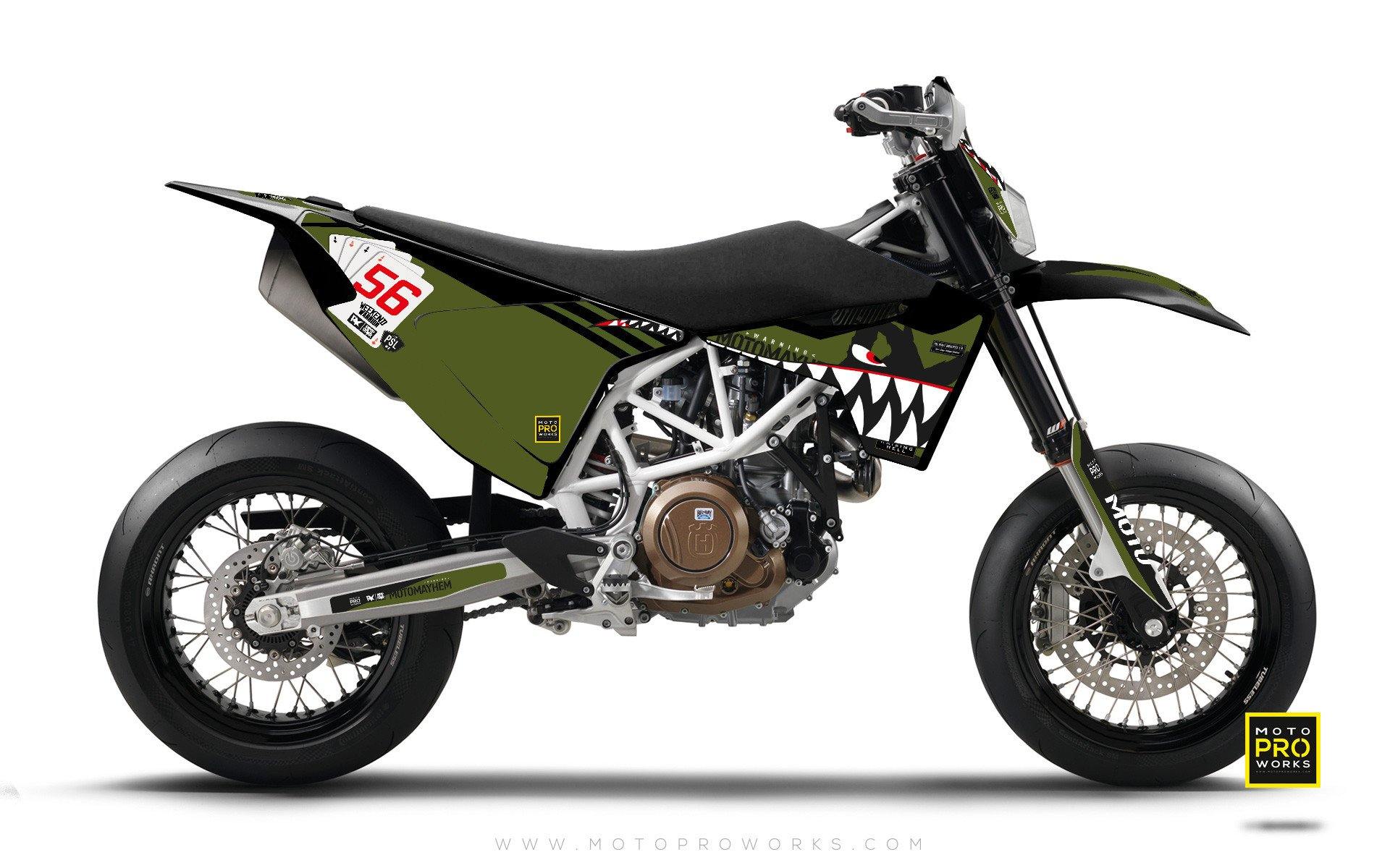 Husqvarna GRAPHIC KIT - "HOORAH" (tank) - MotoProWorks | Decals and Bike Graphic kit