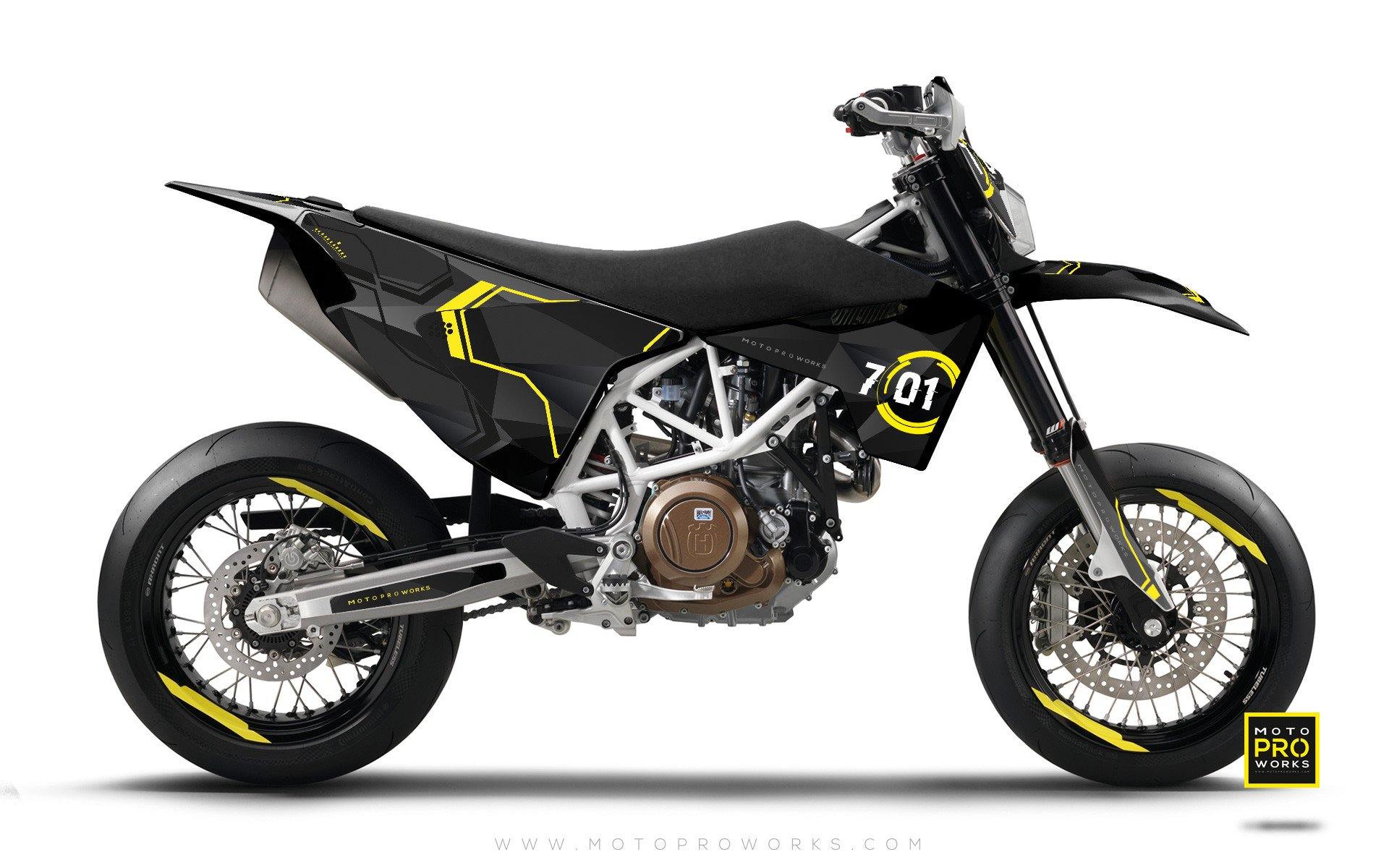 Husqvarna GRAPHIC KIT - "SCANNER" (darkly) - MotoProWorks | Decals and Bike Graphic kit