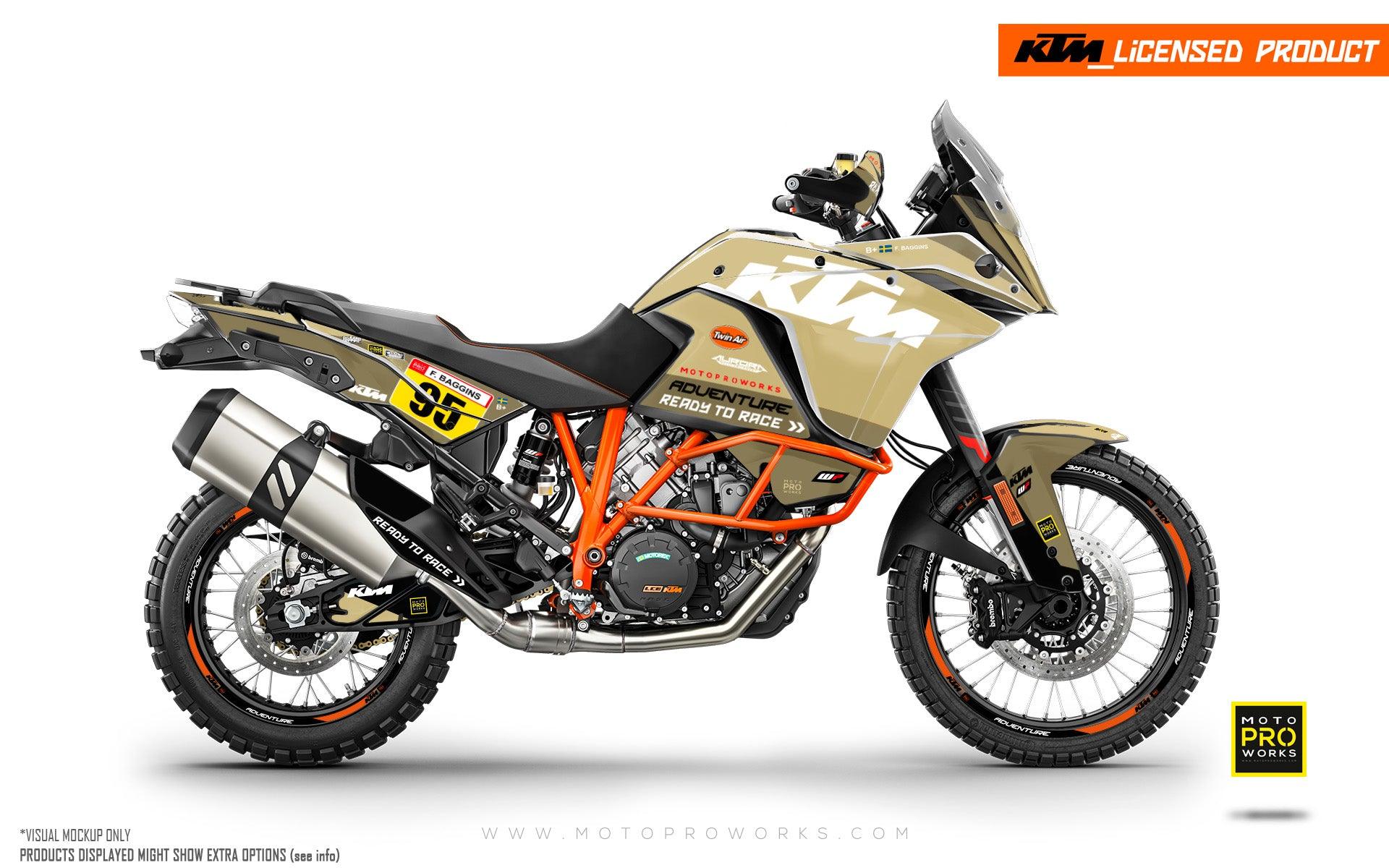 KTM 1050/1090/1190 Adventure GRAPHICS - "WAYPOINTER" (Sand) - MotoProWorks