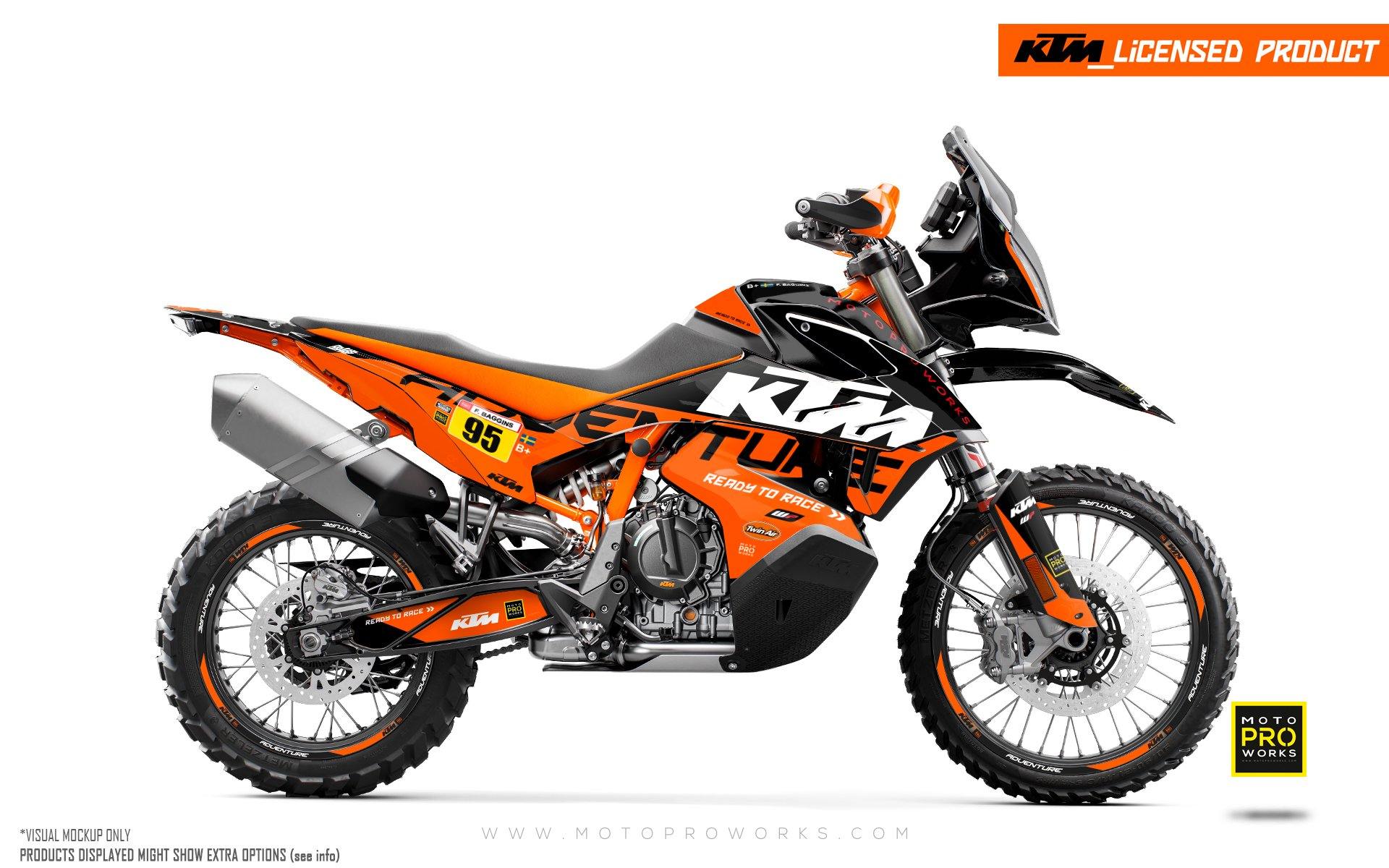 KTM 790/890 Adventure R/S GRAPHIC KIT - "Waypointer" (Midnight) - MotoProWorks | Decals and Bike Graphic kit