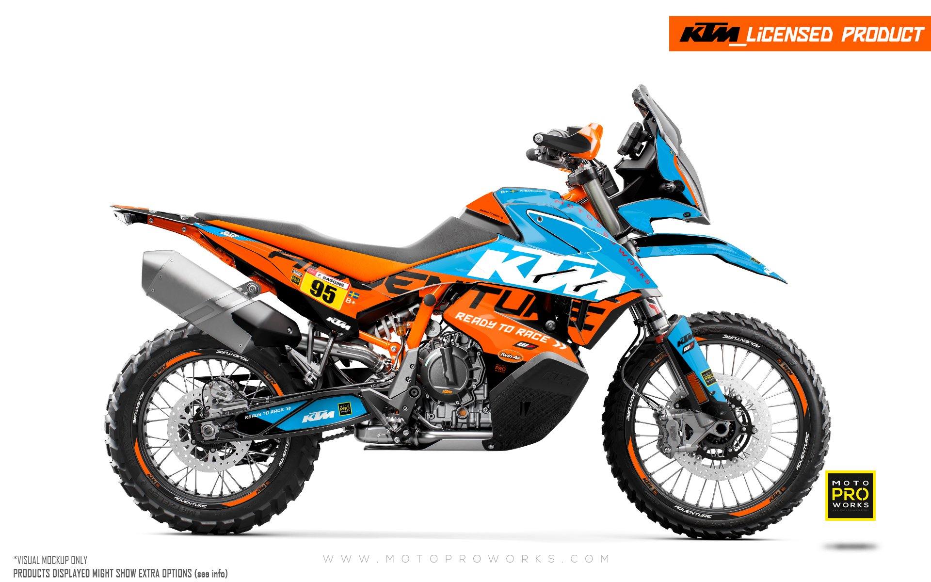 KTM 790/890 Adventure R/S GRAPHIC KIT - "Waypointer" (Ocean) - MotoProWorks | Decals and Bike Graphic kit