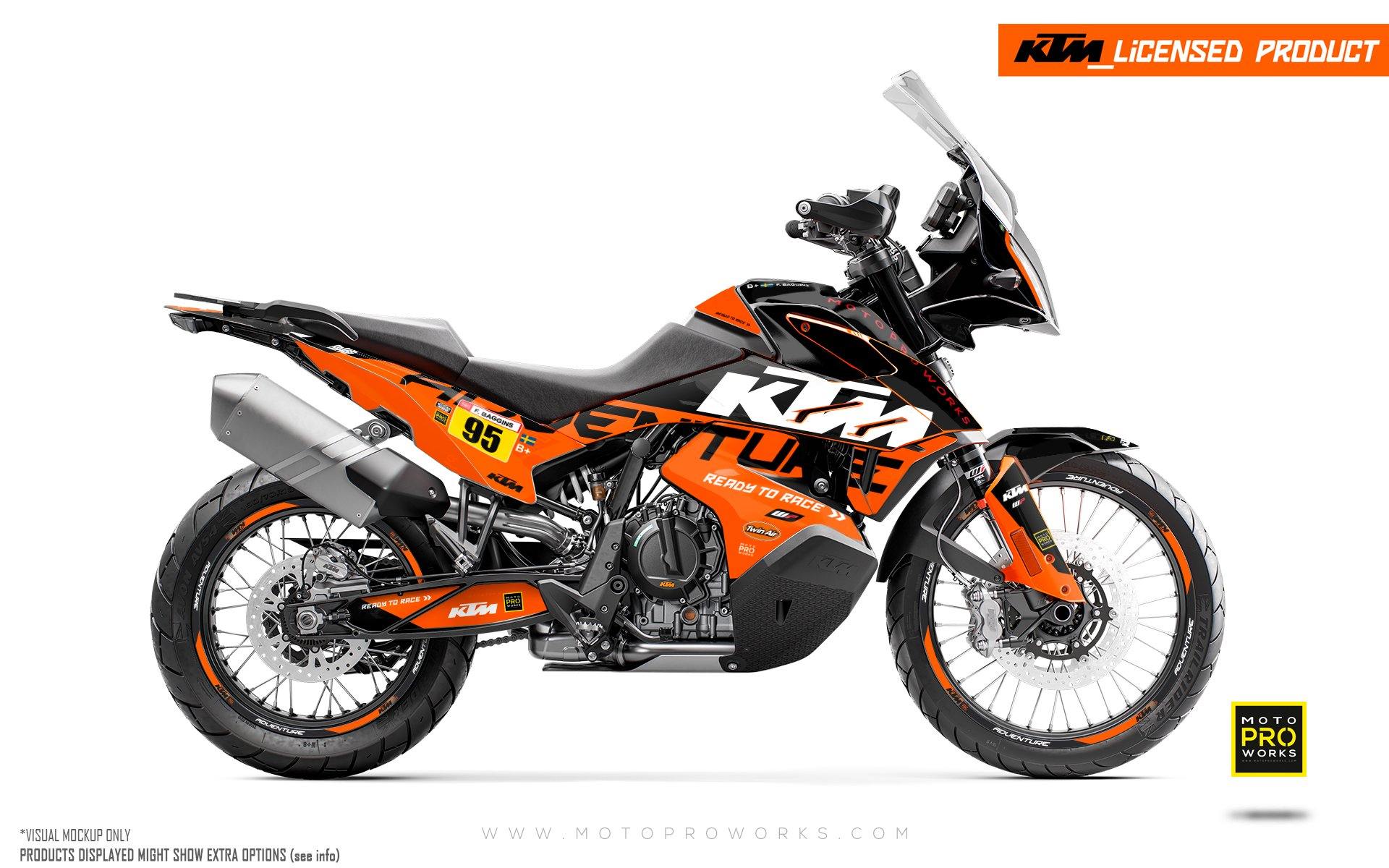 KTM 790/890 Adventure R/S GRAPHIC KIT - "Waypointer" (Midnight) - MotoProWorks | Decals and Bike Graphic kit