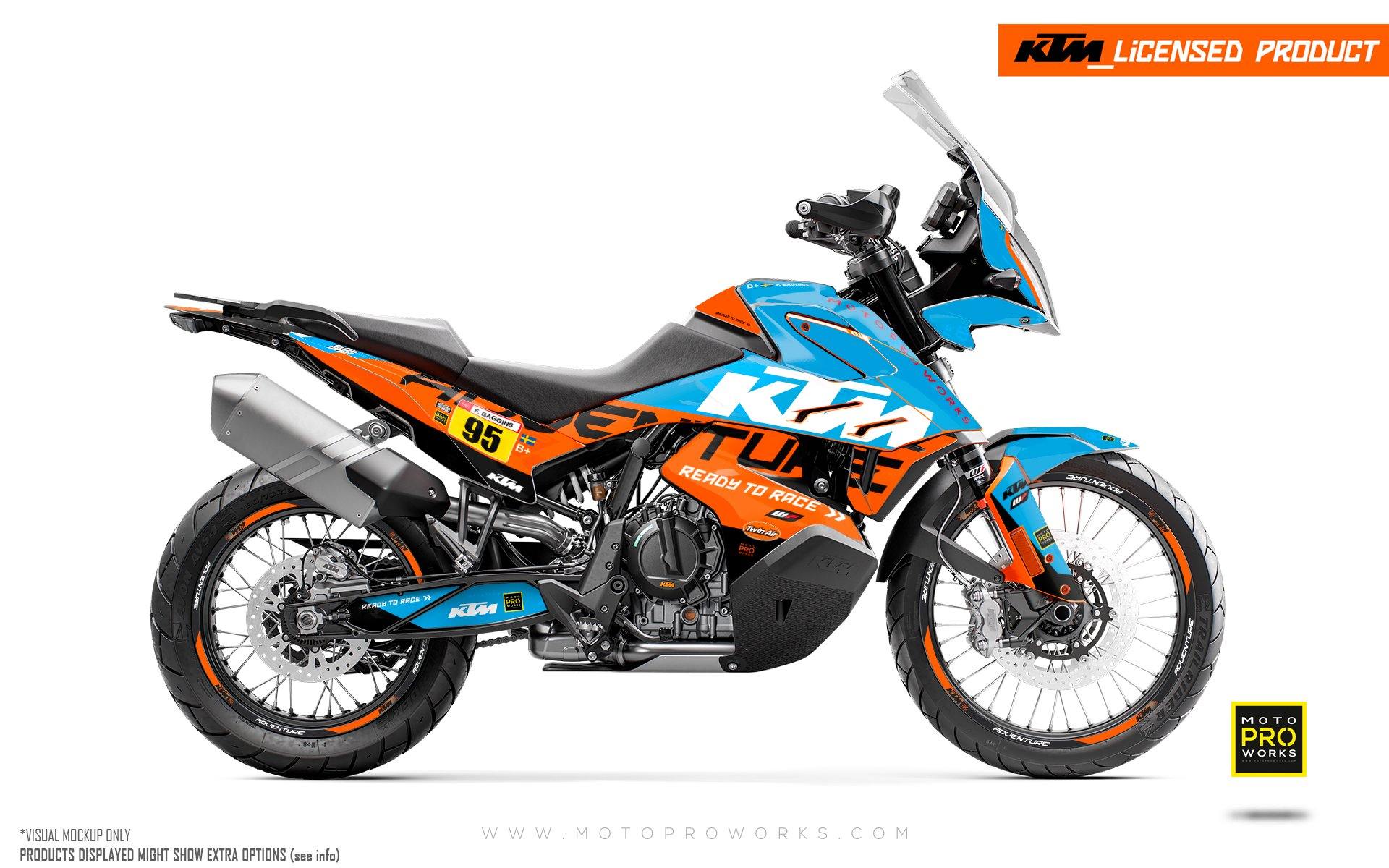 KTM 790/890 Adventure R/S GRAPHIC KIT - "Waypointer" (Ocean) - MotoProWorks | Decals and Bike Graphic kit