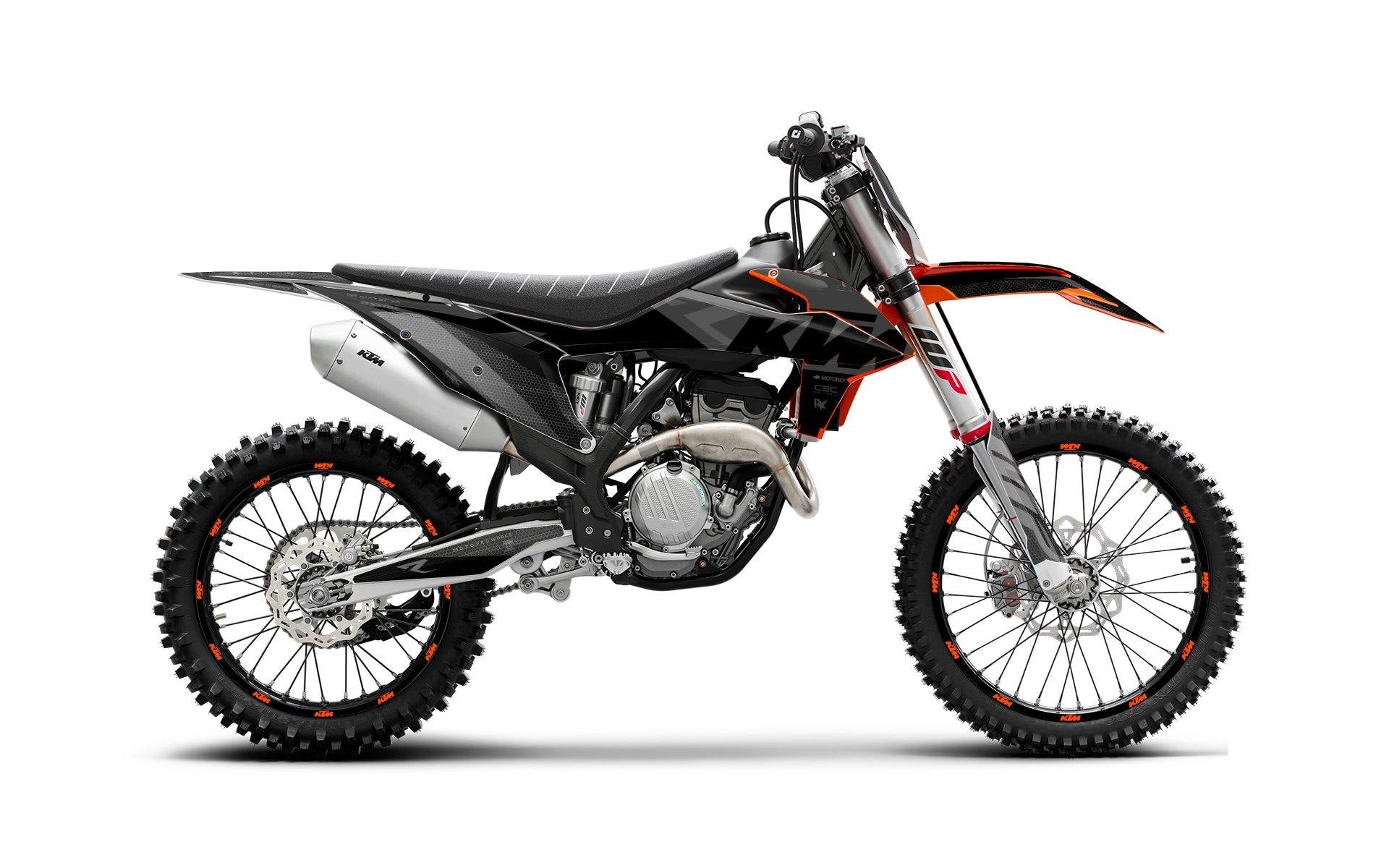 KTM GRAPHIC KIT - EXC/SX "RR-Tech" (Black) - MotoProWorks | Decals and Bike Graphic kit