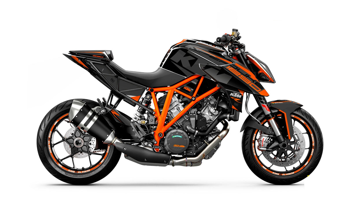 KTM 1290 Super Duke R GRAPHICS - "Torque" (Black/Orange) - MotoProWorks