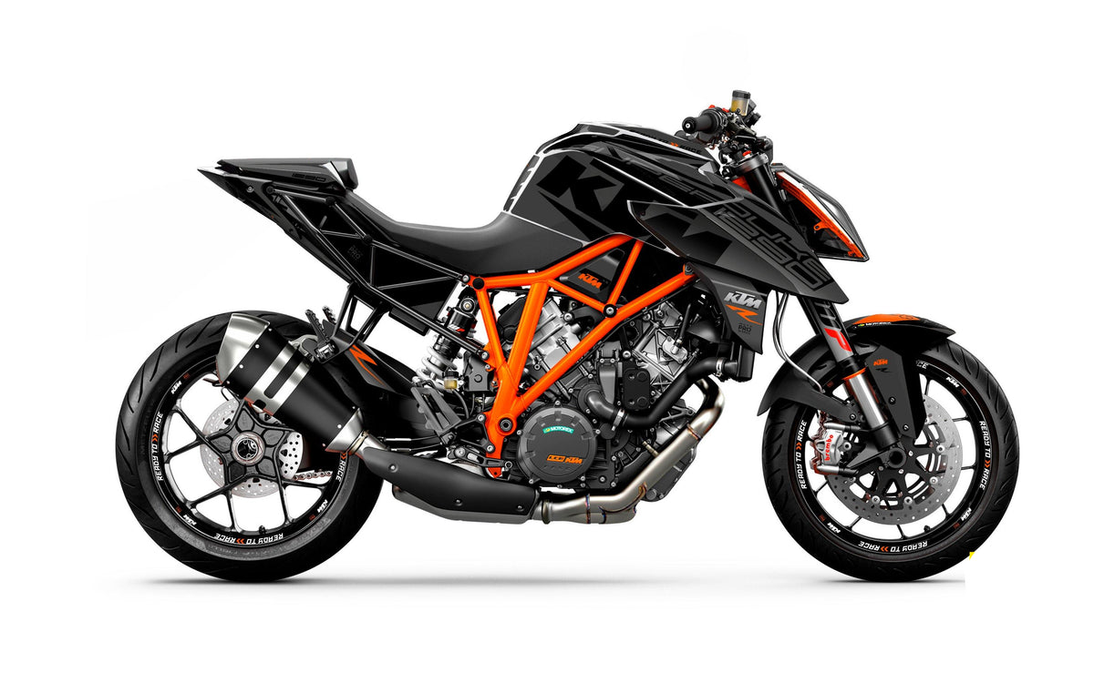 KTM 1290 Super Duke R 2014-2019 GRAPHICS - "Torque" (Grey/Black) - MotoProWorks