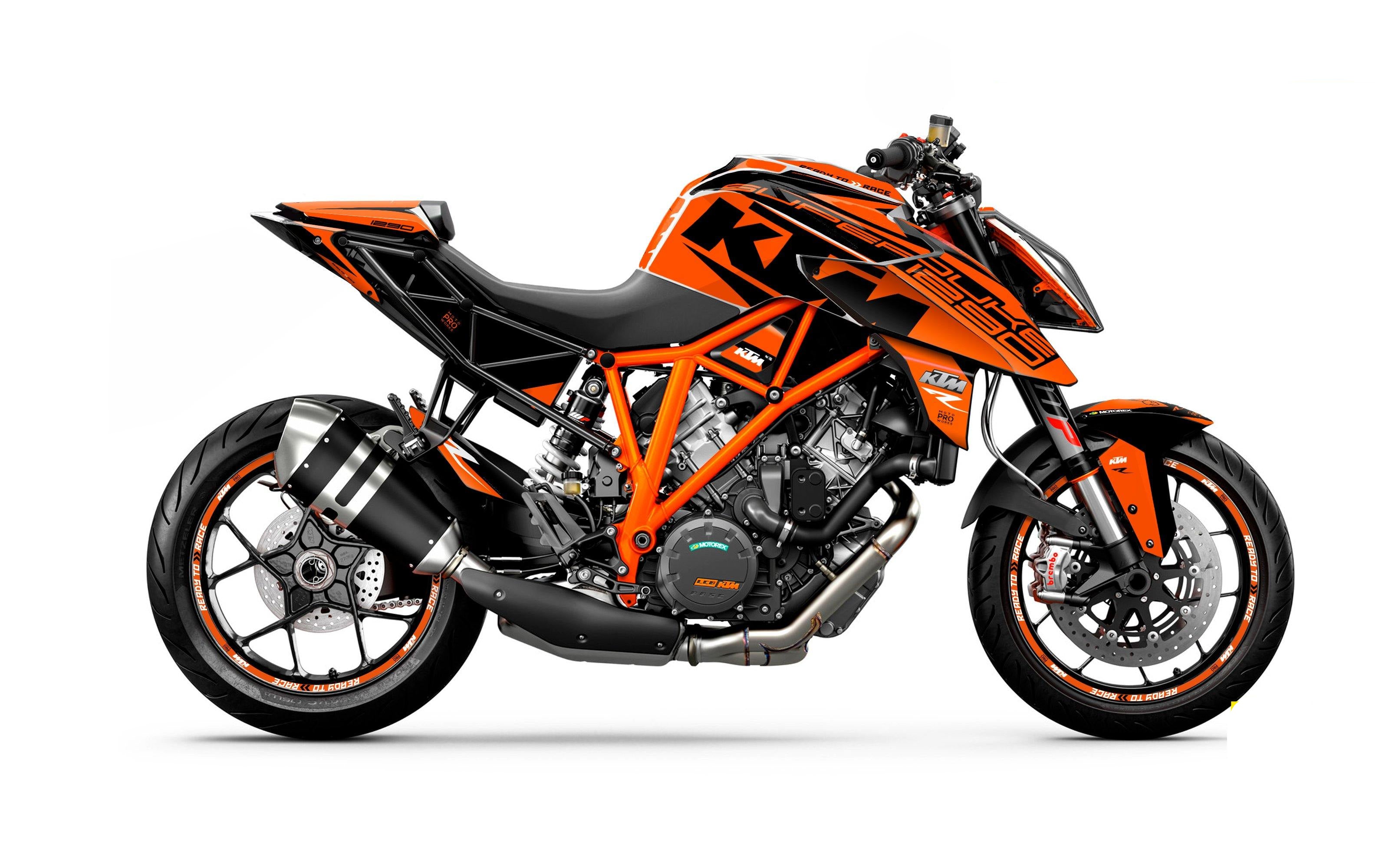 KTM 1290 Super Duke R GRAPHIC KIT - "Torque" (Orange) - MotoProWorks | Decals and Bike Graphic kit